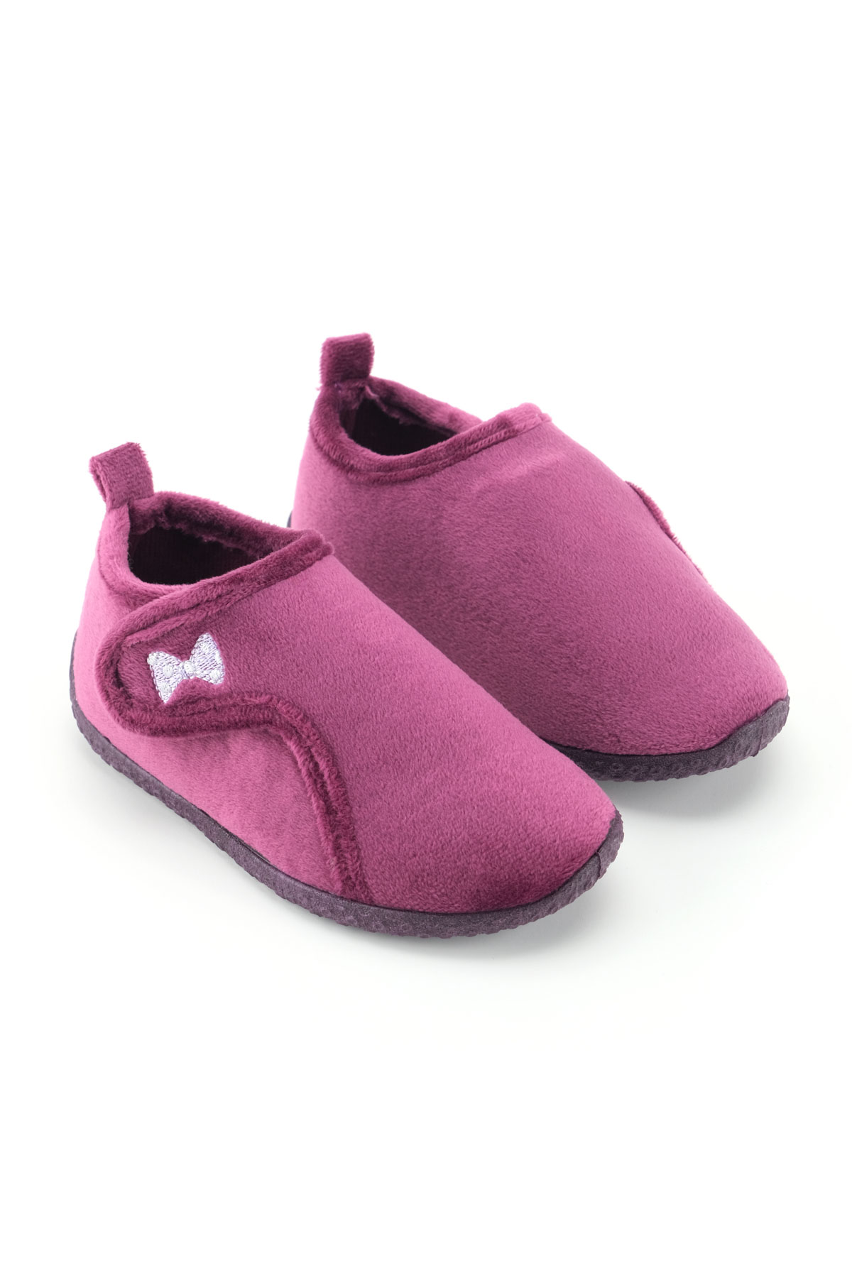 Kışlık Kız Çocuk PVC Rahat Taban Cırt Cırtlı Ayarlanabilir Ev Okul Kreş Panduf Ayakkabı - Görsel 4