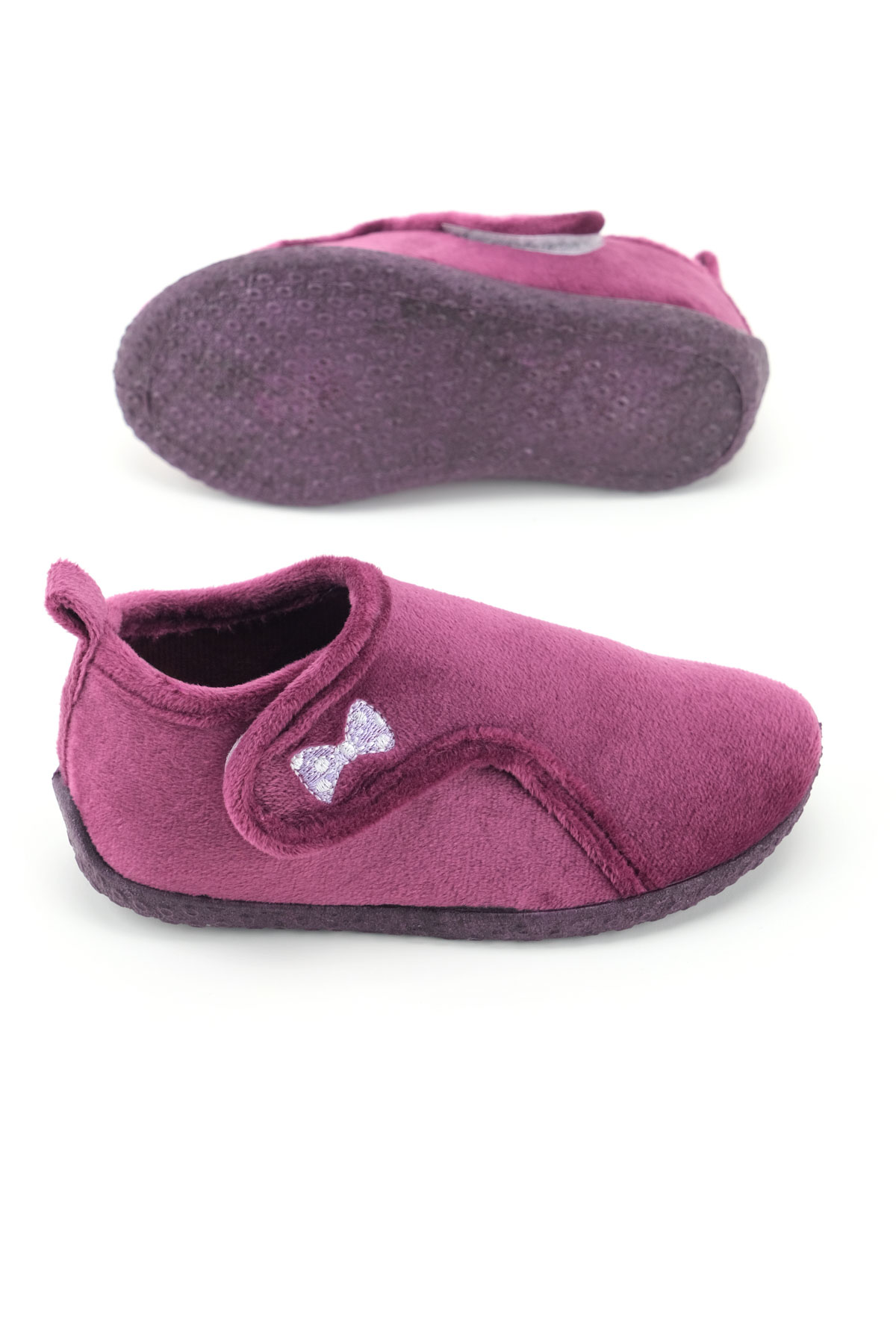 Kışlık Kız Çocuk PVC Rahat Taban Cırt Cırtlı Ayarlanabilir Ev Okul Kreş Panduf Ayakkabı - Görsel 6