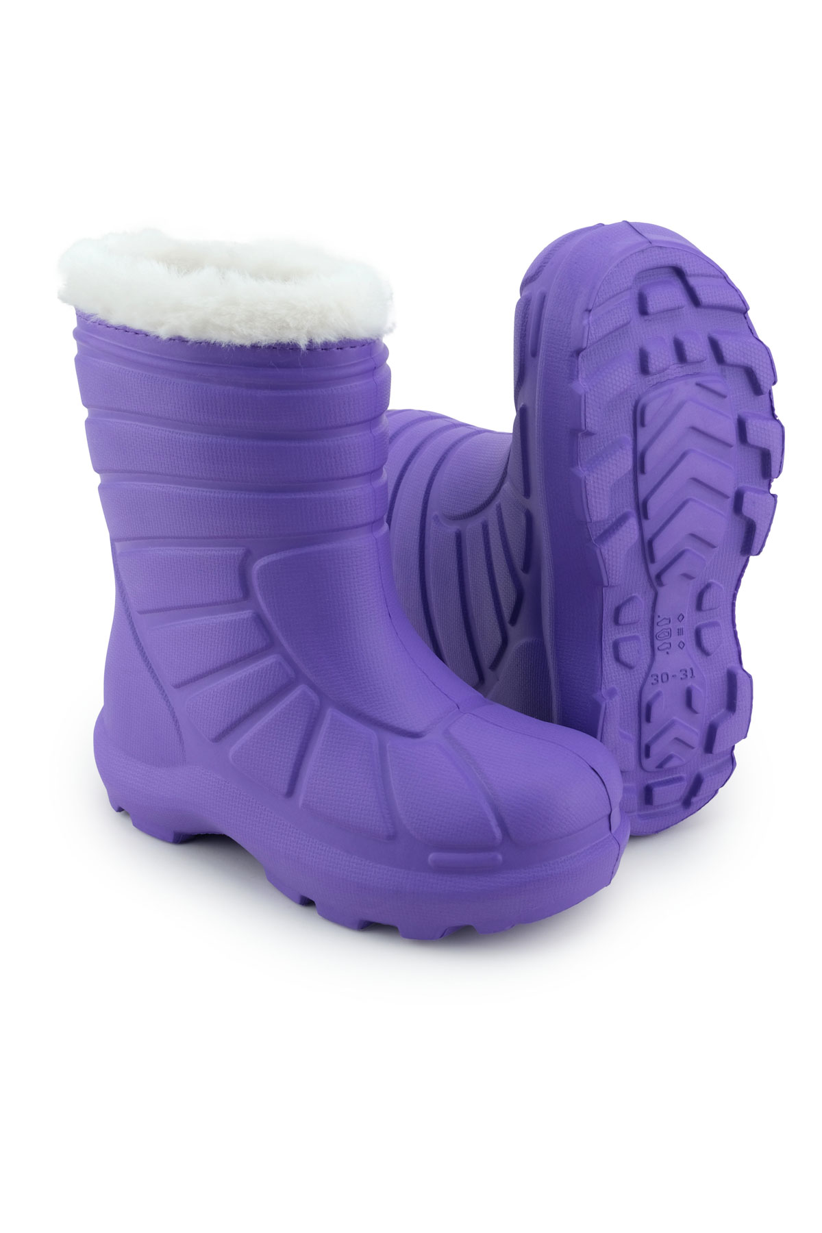 Kız Çocuk Kışlık Boğazdan Peluşlu İçi Sıcak Astarlı Su Geçirmez Yağmur Kar Bot Çizme - Görsel 6