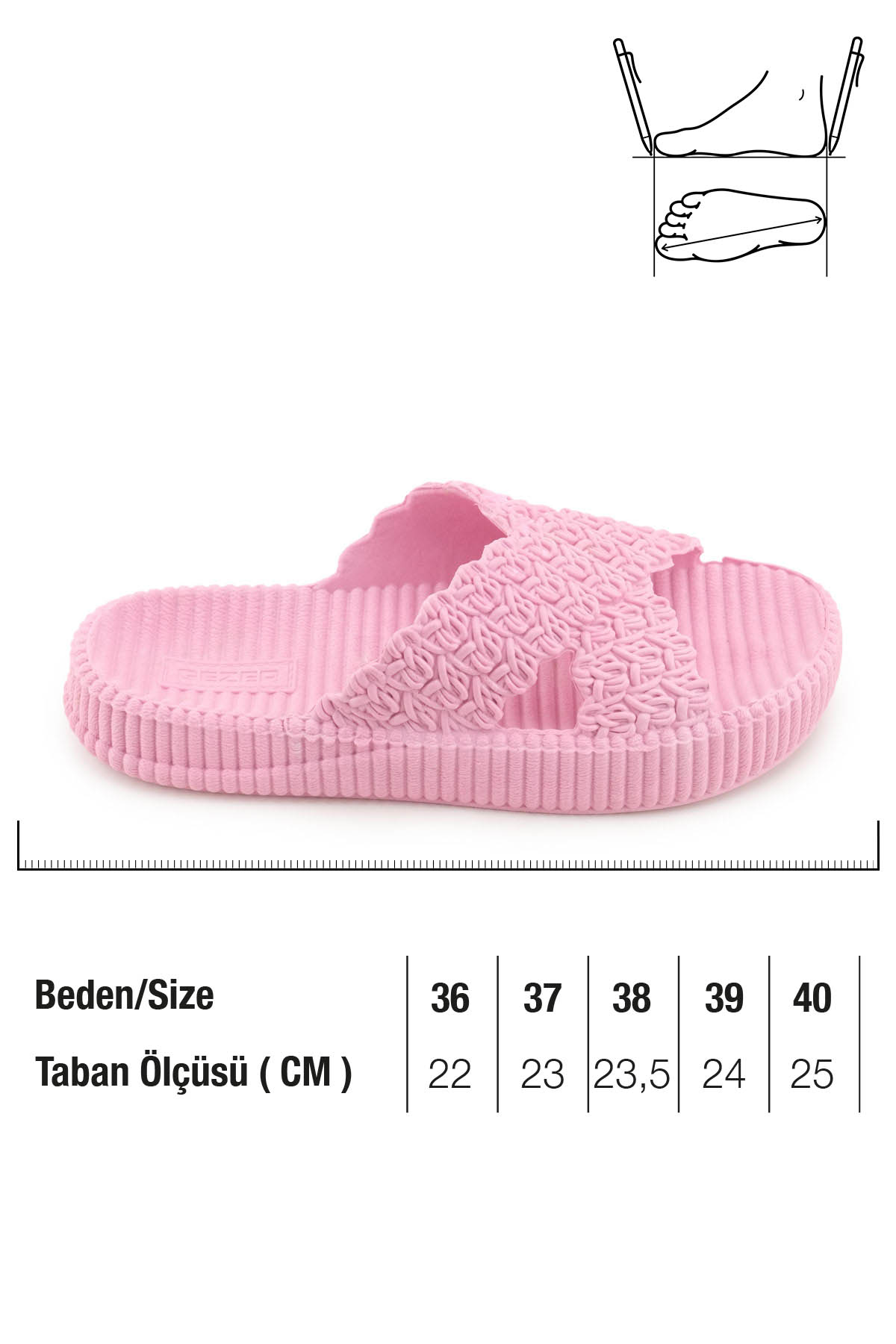 Kadın Yazlık Ev Banyo Islak Zemine Uygun Terlik - Görsel 3