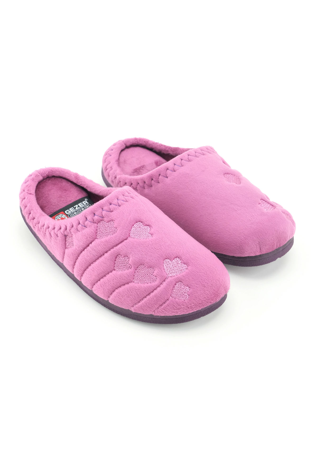 Kadın Kışlık PU Rahat Taban Nakışlı Tasarım Ev Bahçe Terlik - Görsel 4