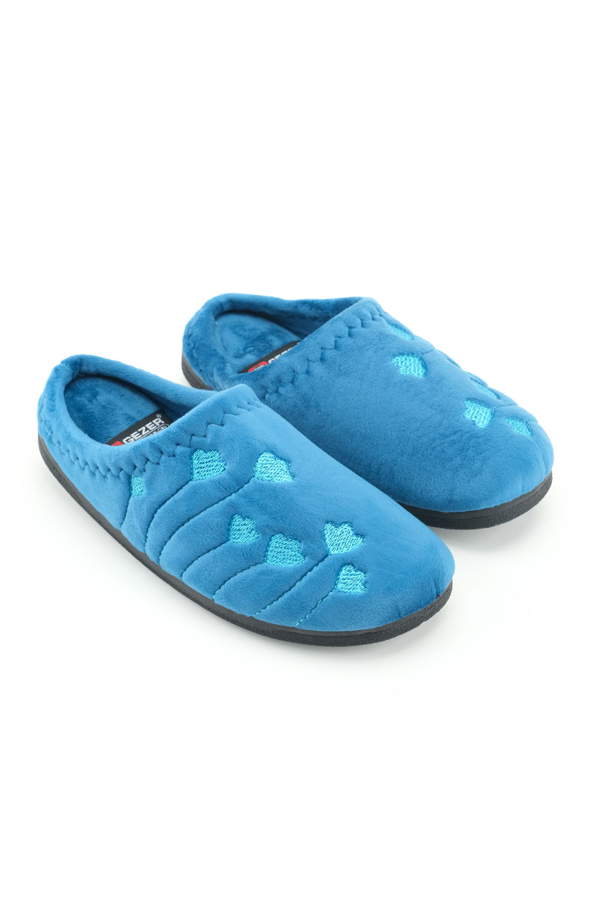 Kadın Kışlık PU Rahat Taban Nakışlı Tasarım Ev Bahçe Terlik - Görsel 4