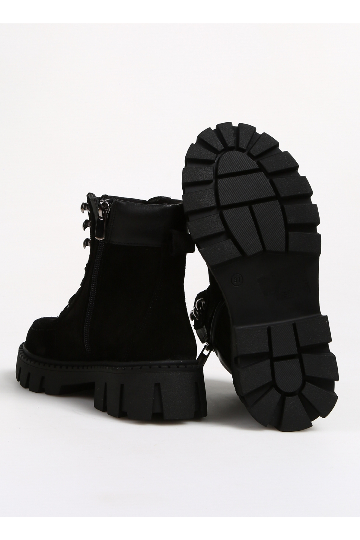 Discovery Expedition Discovery Expedition Siyah Erkek Çocuk Deri Bot NEW MELSEY-B Outdoor Ayakkabı | Flo Siyah - 5. görsel