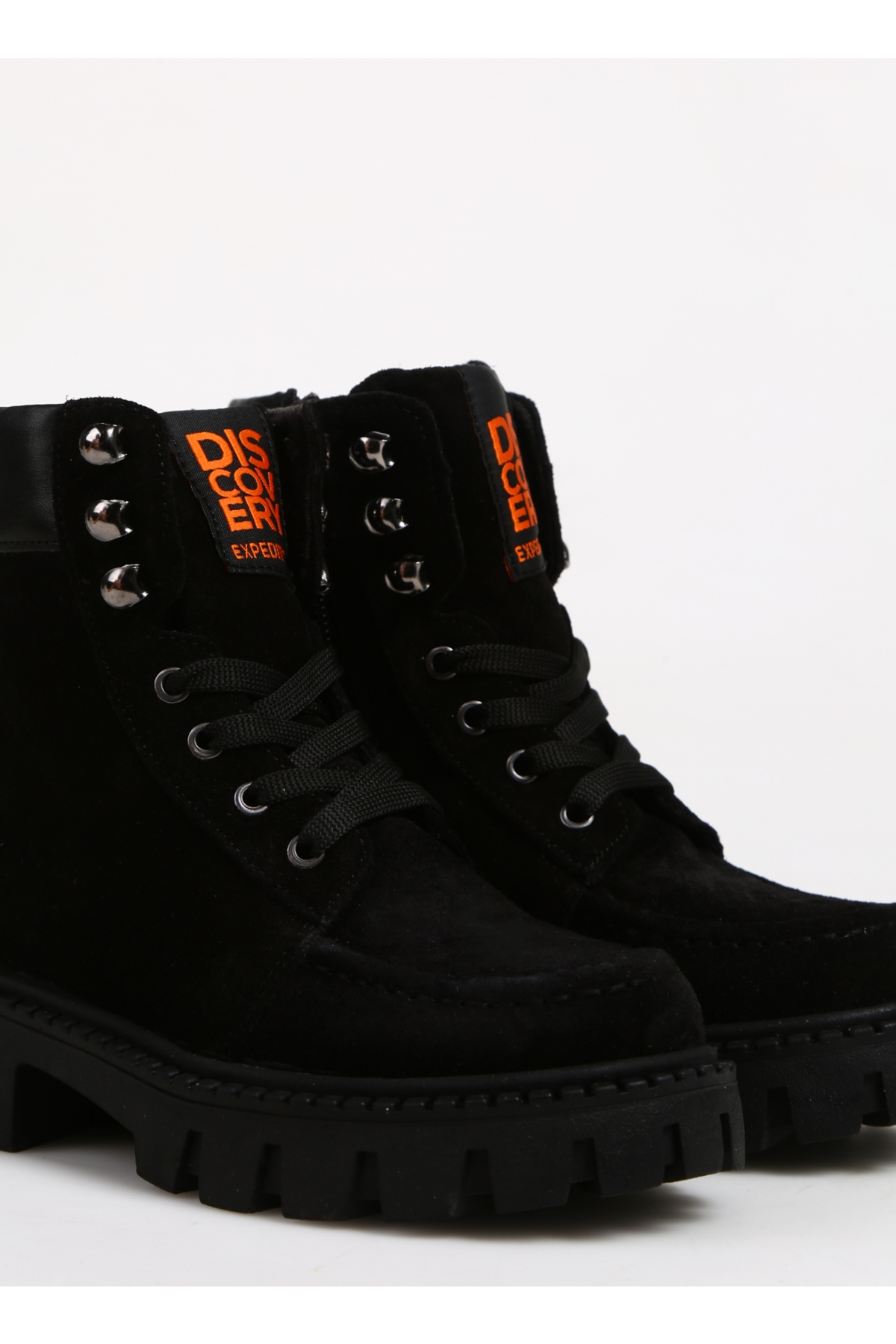 Discovery Expedition Discovery Expedition Siyah Erkek Çocuk Deri Bot NEW MELSEY-B Outdoor Ayakkabı | Flo Siyah - 6. görsel