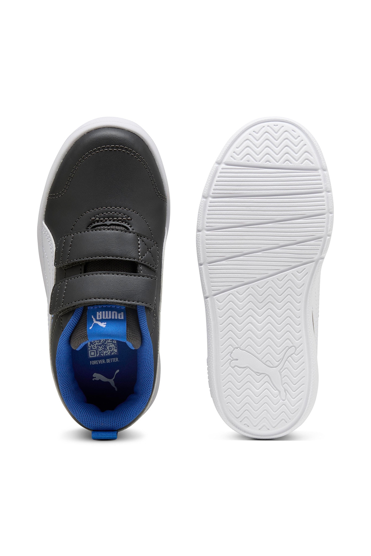 Courtflex V3 V Çocuk Siyah Sneaker - Görsel 6