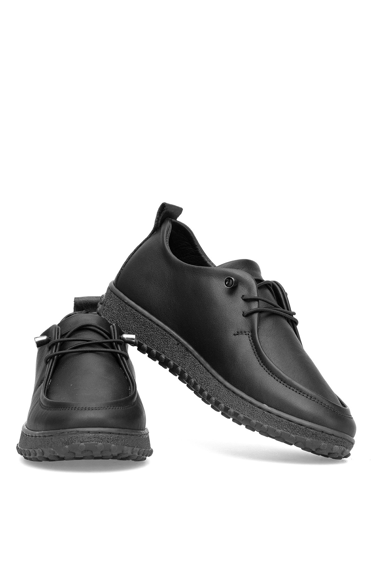 Elit ASSCL100 Kadın Hakiki Deri Casual Ayakkabı Siyah - Görsel 5