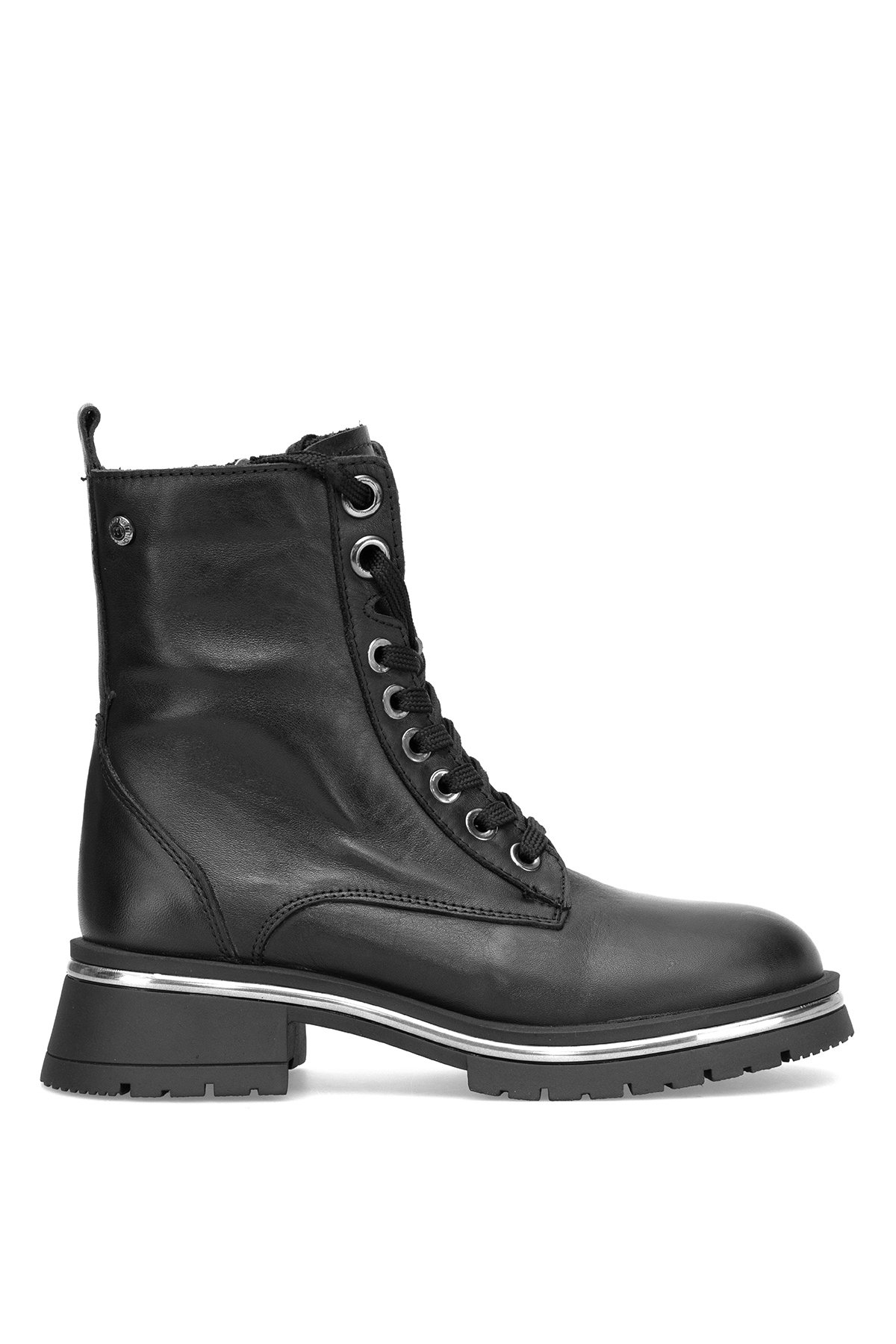 D25KB-4610 Kadın Hakiki Deri Topuklu Bot Siyah - Görsel 2