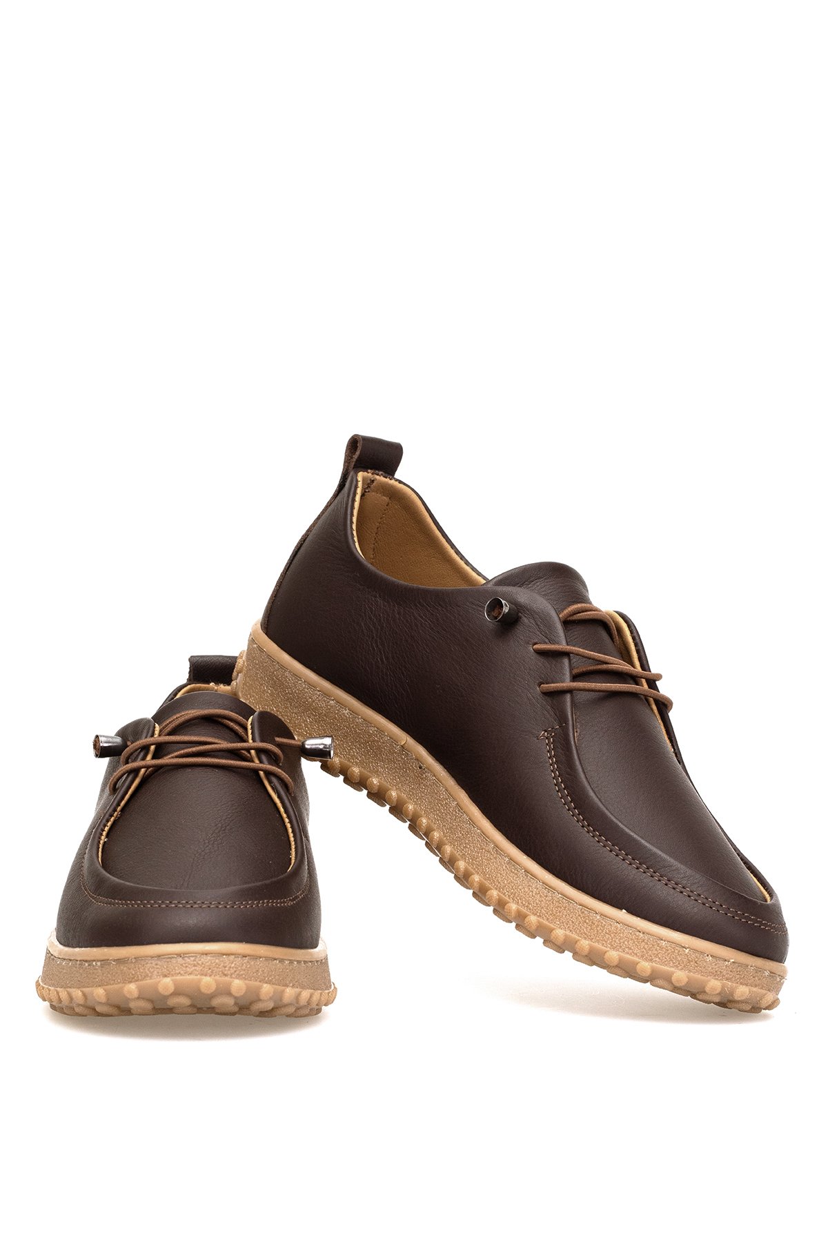 Elit ASSCL100 Kadın Hakiki Deri Casual Ayakkabı Kahverengi - Görsel 5