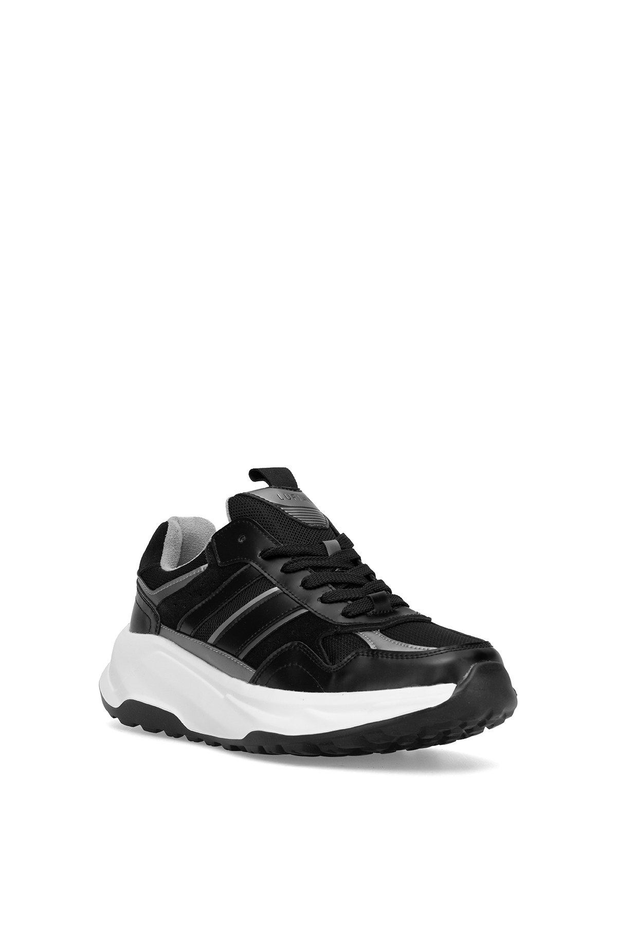 112230235 Eduard Erkek Hakiki Deri Klasik Sneaker Siyah - Görsel 3