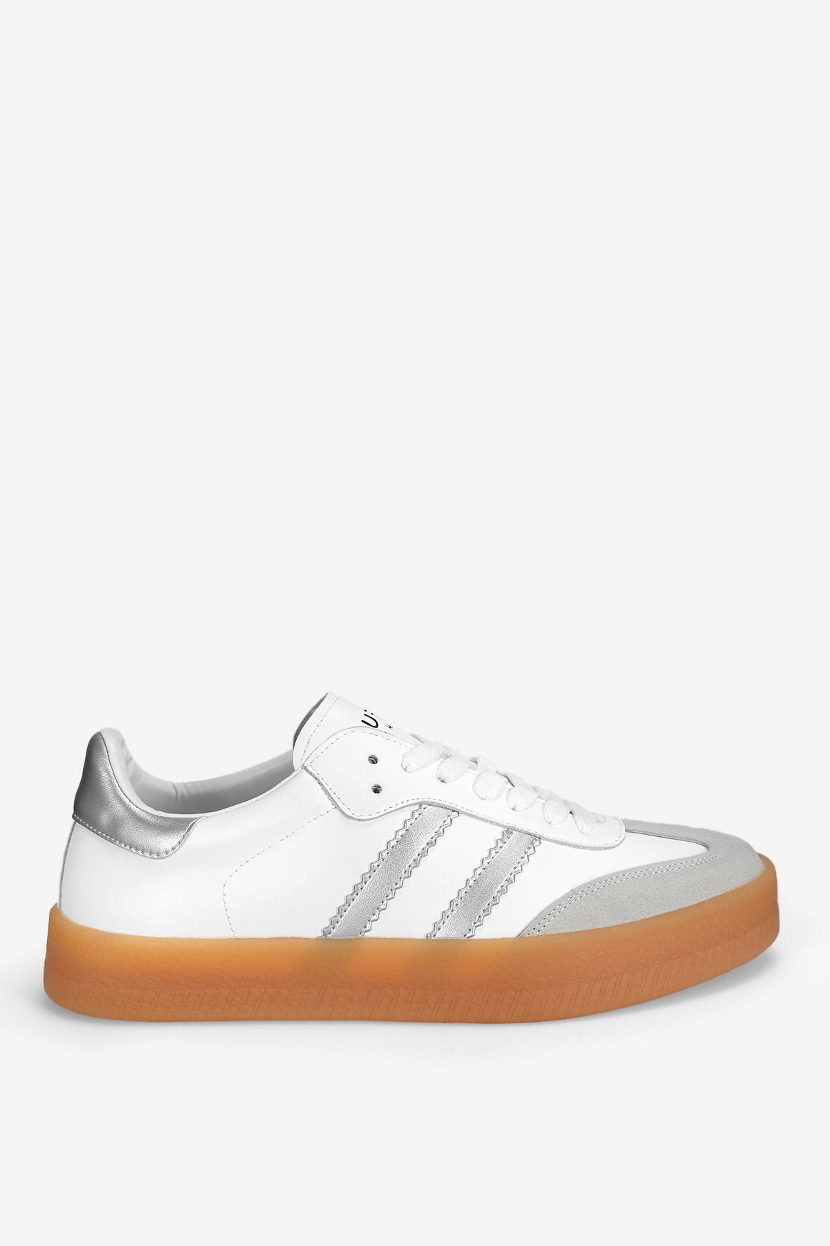 112230234 David 25K Erkek Hakiki Deri Klasik Sneaker Beyaz - Görsel 2