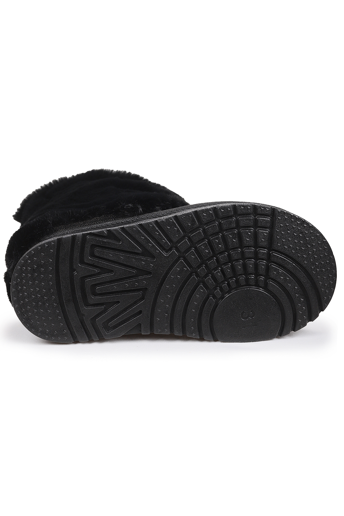 Nera Kürklü Kız Çocuk Süet Bot Ayakkabı Siyah - Görsel 6