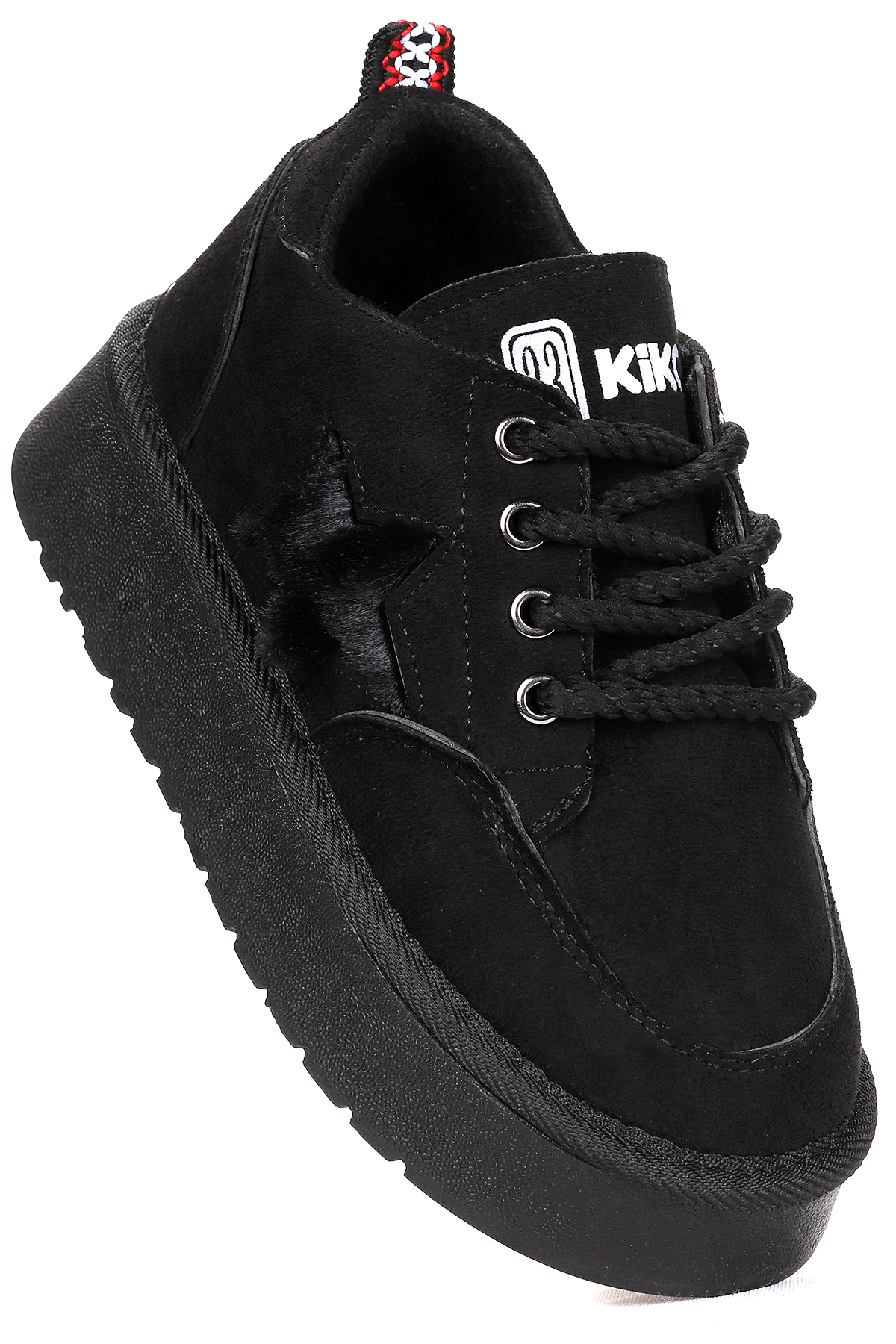 Parva Bağcıklı Kız Çocuk Günlük Spor Bot Ayakkabı Siyah - Görsel 4