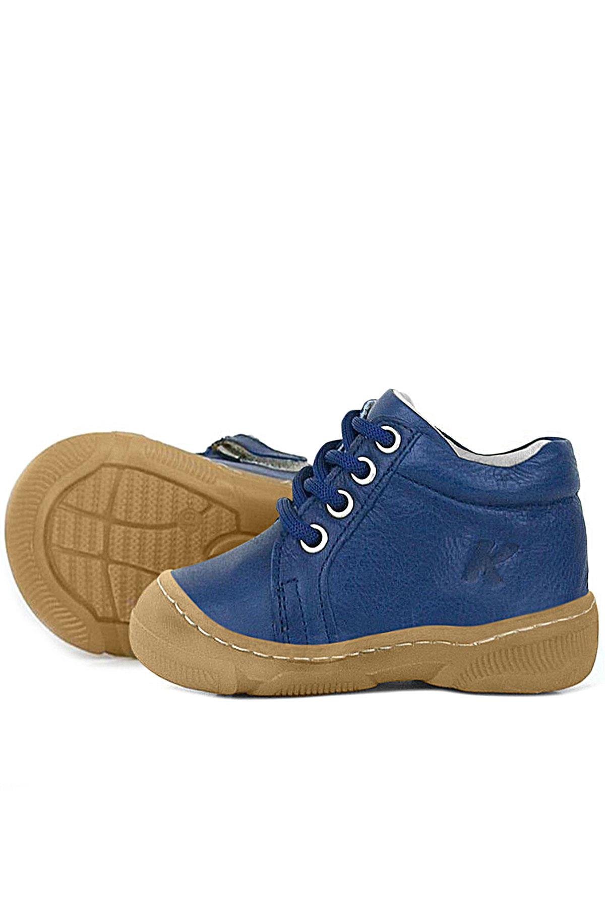 Anatomik Yumuşak Hakiki Deri Fermuarlı Lacivert Bebek Bot Ayakkabı - Görsel 7