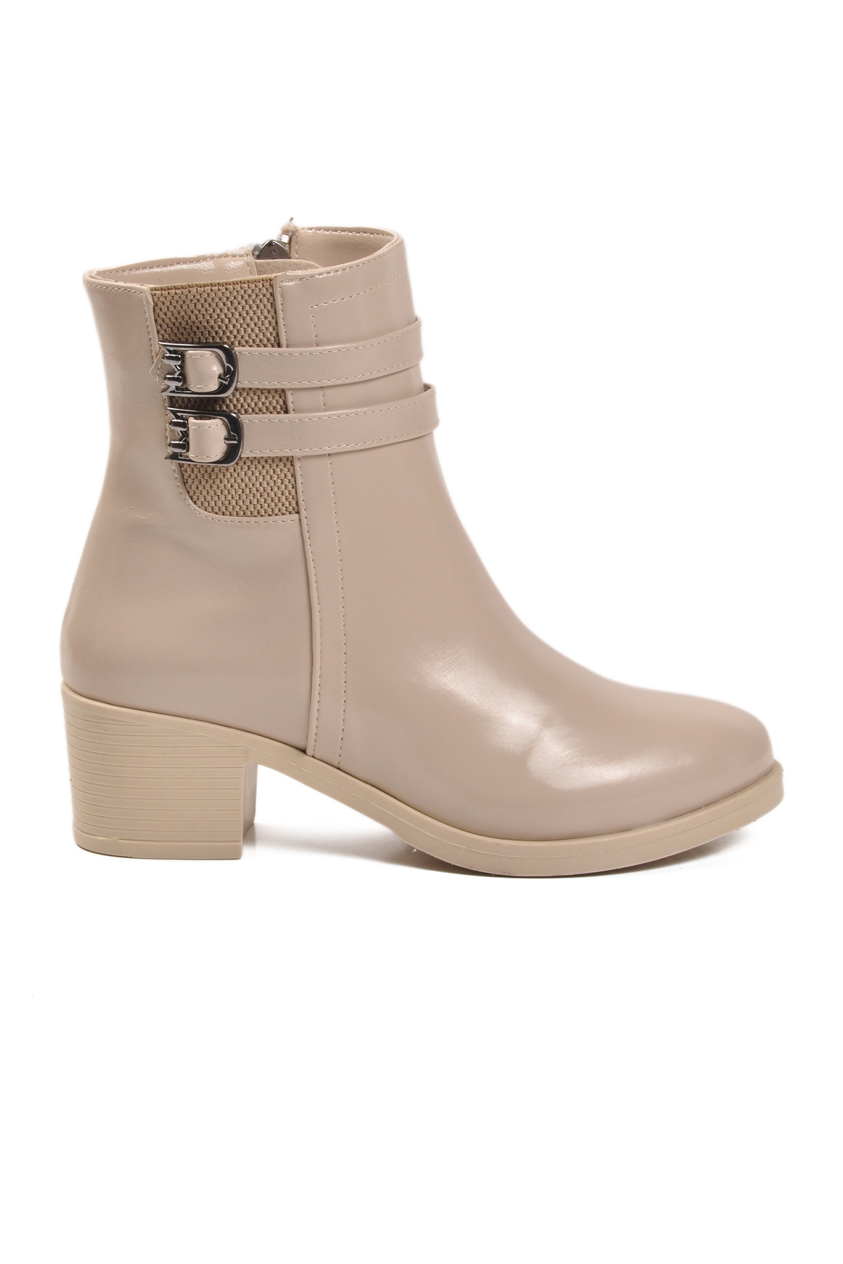 Bej İçi Kürklü Topuklu Kadın Bot 1006 Z - Görsel 3