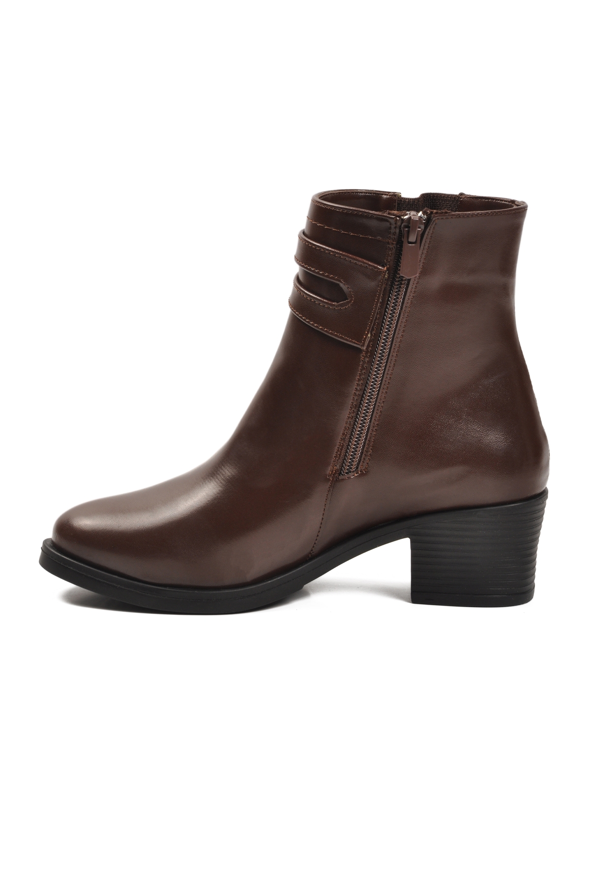 Kahve İçi Kürklü Topuklu Kadın Bot 1006 Z - Görsel 5