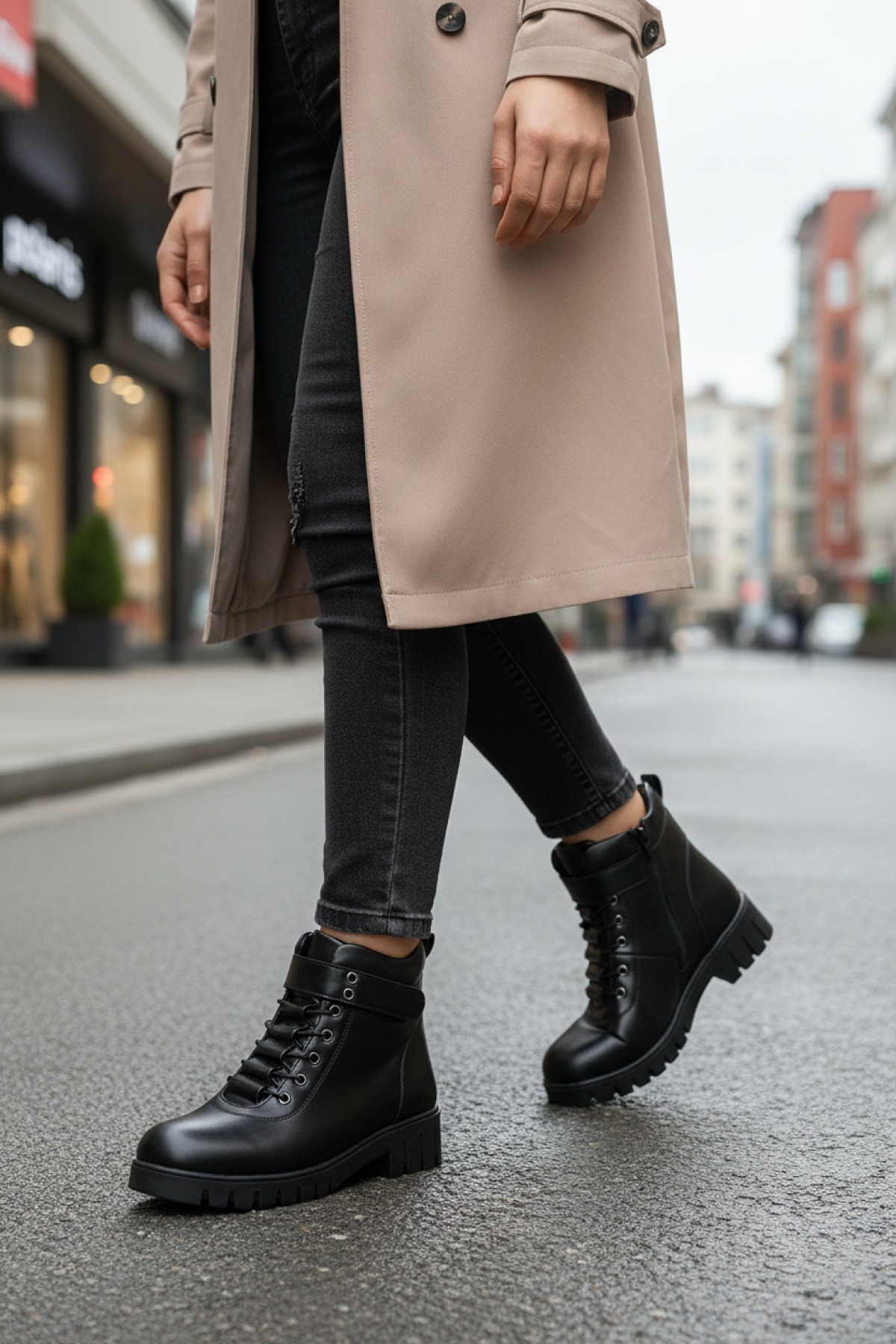 Polaris 150332.Z5PR Siyah Kadın Bot - Görsel 3