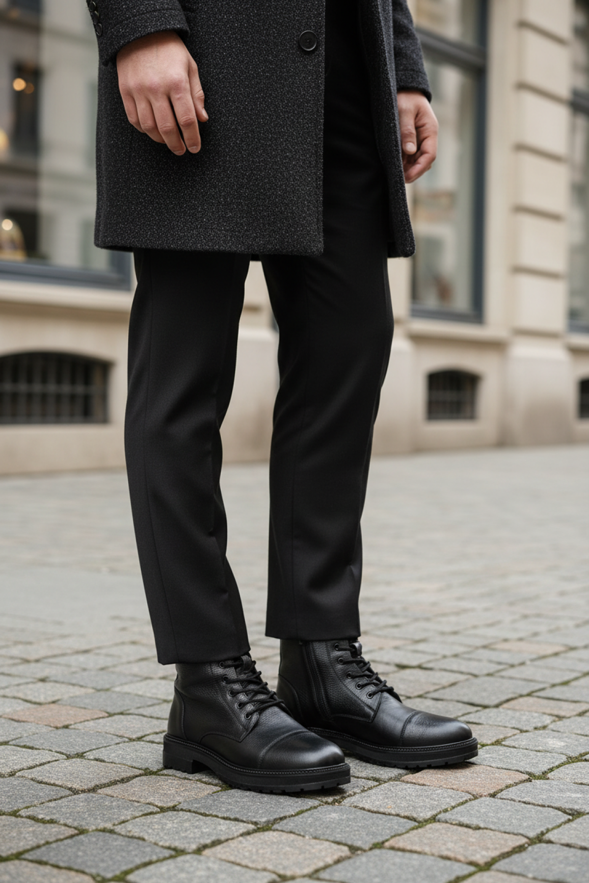 MARCUS 4PR Siyah Erkek Postal - Görsel 3