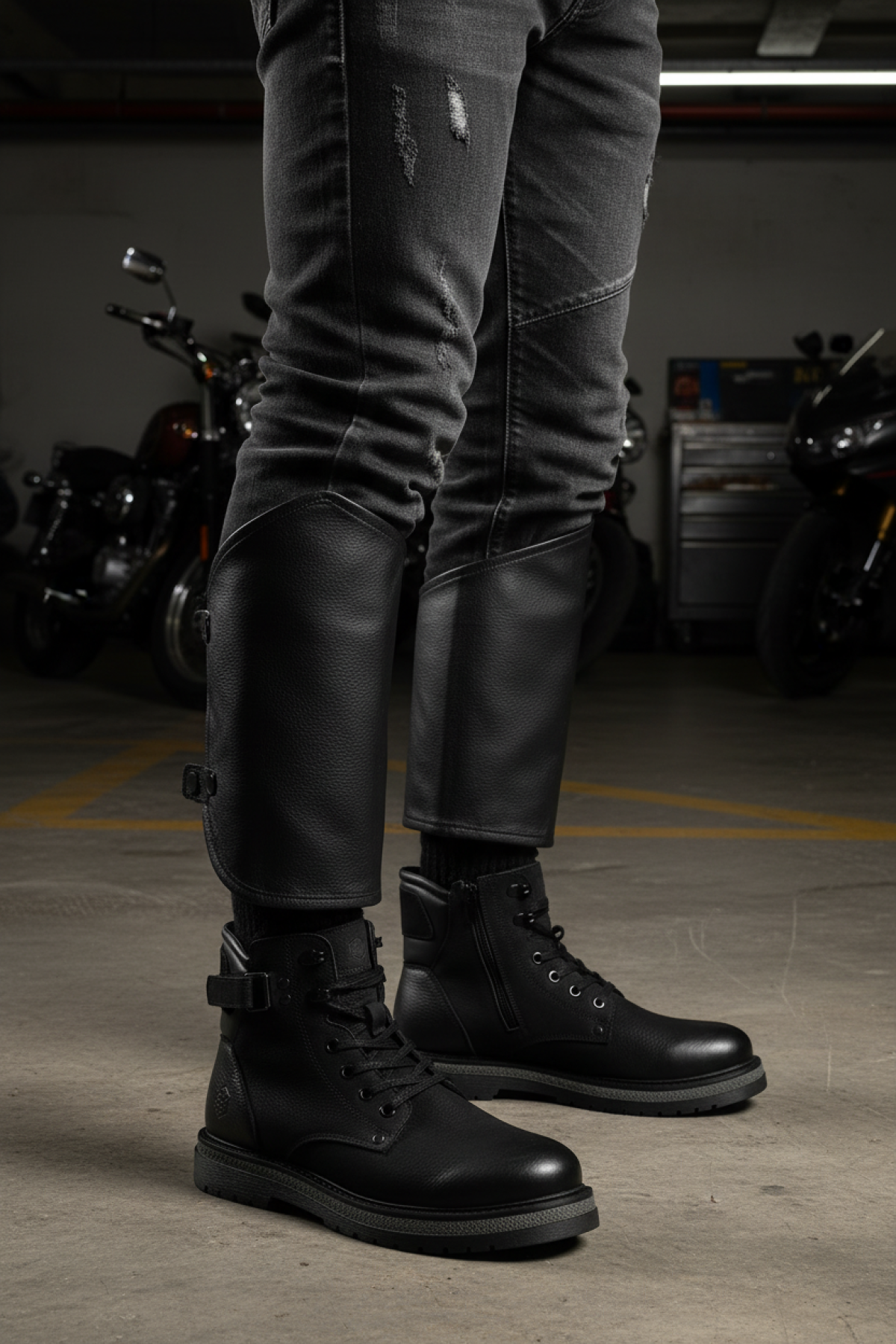 Lumberjack CESTY 4PR Siyah Erkek Biker Bot - Görsel 3