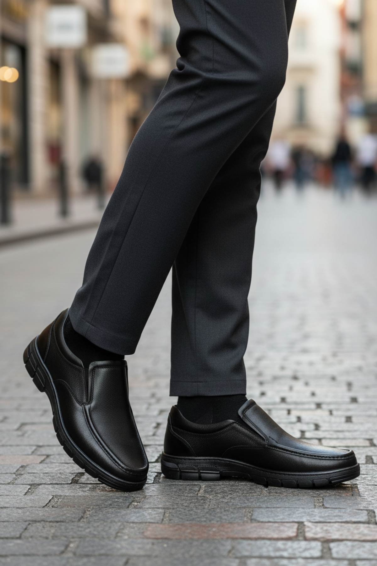 102522.M 5PR Siyah Erkek Rahat Ayakkabı - Görsel 3