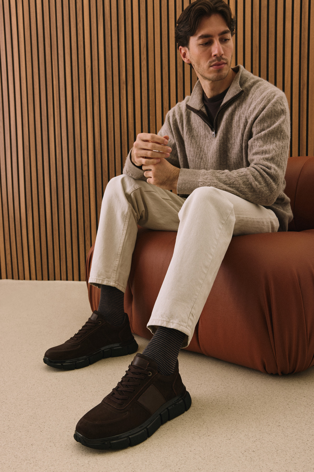 Erkek Hakiki Deri Ayakkabı 1531025Z25102 Kahve - Görsel 7