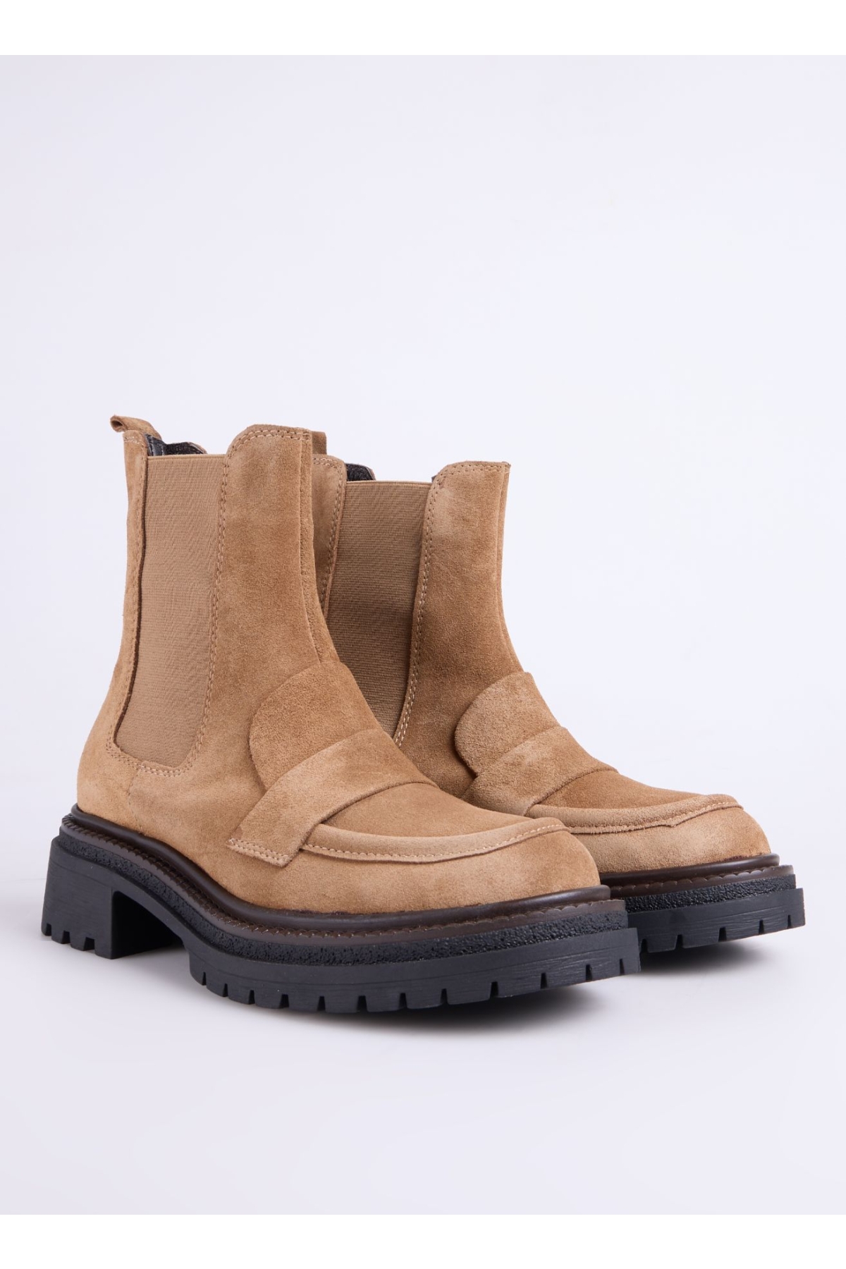 Fabrika Fabrika Kahverengi Camel Kadın Bot D-DRINA | Flo Kahverengi - 3. görsel
