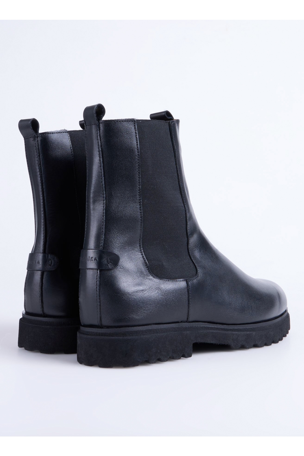 Fabrika Fabrika Siyah Erkek Deri Bot YODER-BOWEN | Flo Siyah - 4. görsel