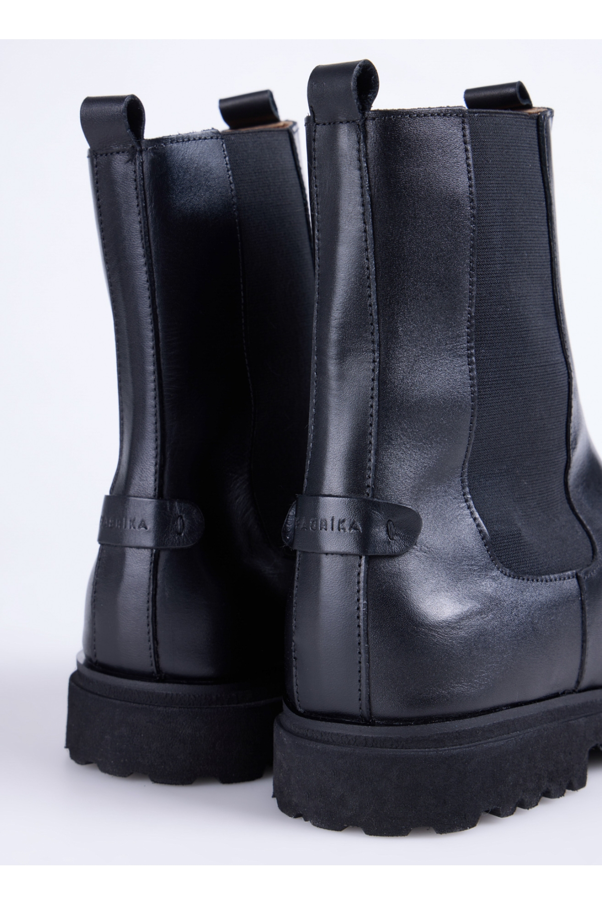 Fabrika Fabrika Siyah Erkek Deri Bot YODER-BOWEN | Flo Siyah - 5. görsel