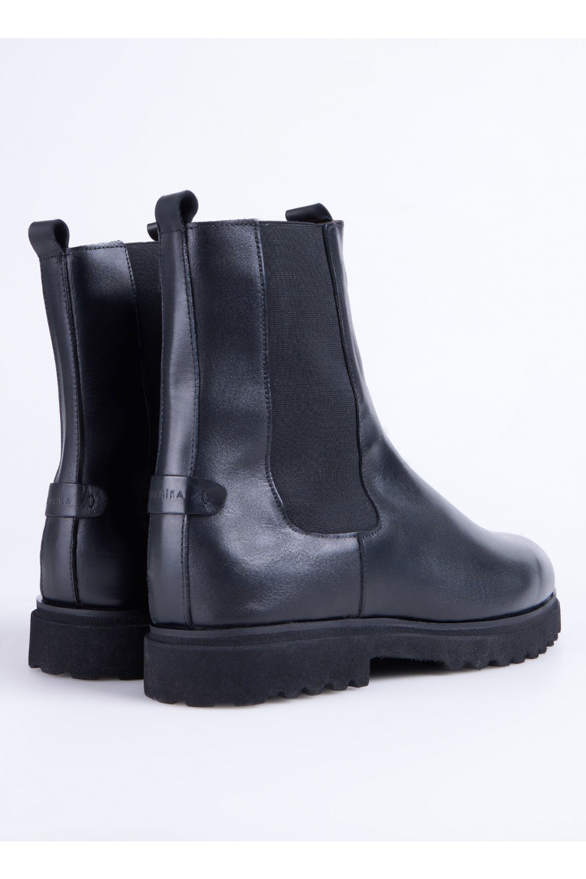 Fabrika Fabrika Siyah Erkek Deri Bot YODER-BOWEN | Flo Siyah - 6. görsel