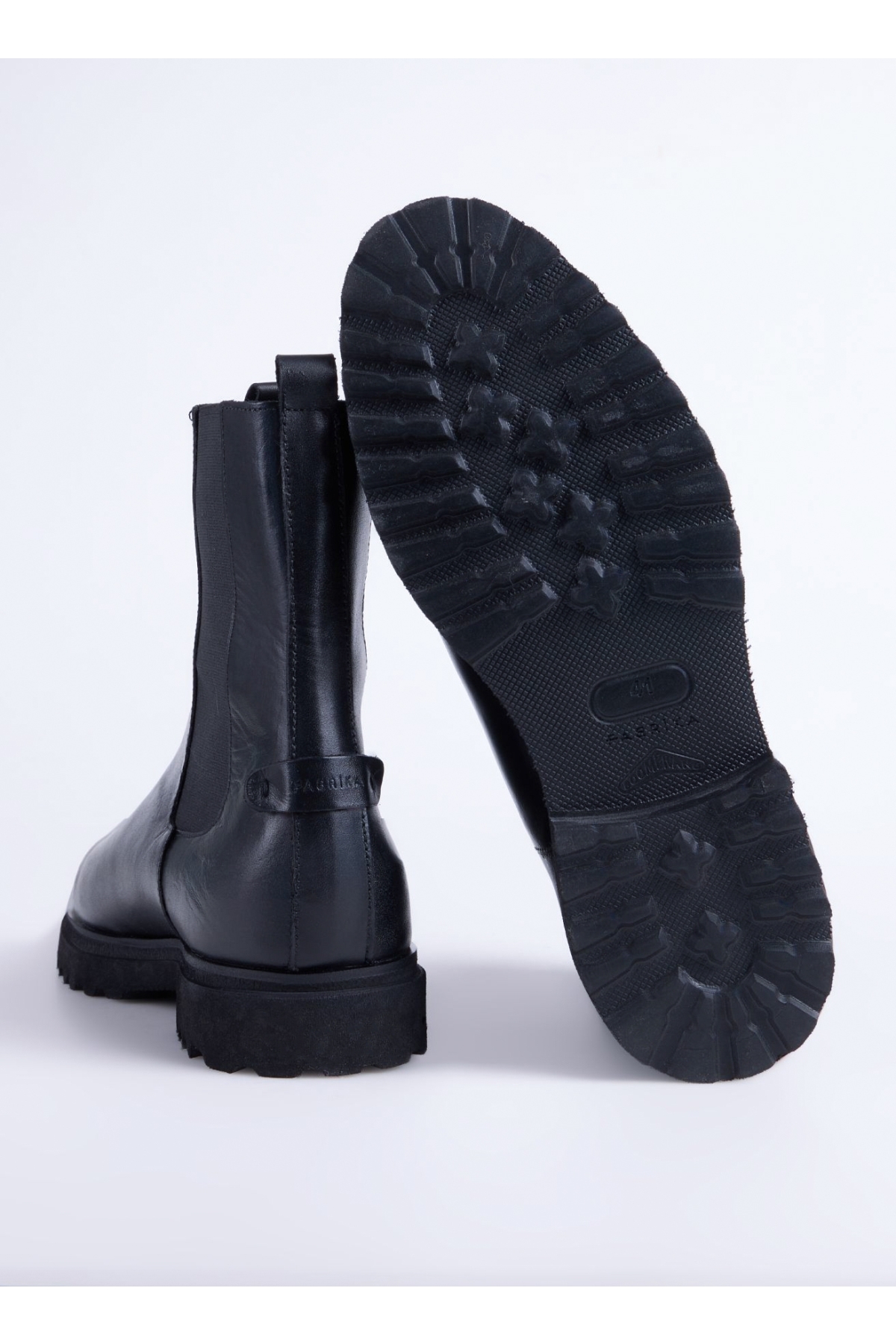 Fabrika Fabrika Siyah Erkek Deri Bot YODER-BOWEN | Flo Siyah - 7. görsel