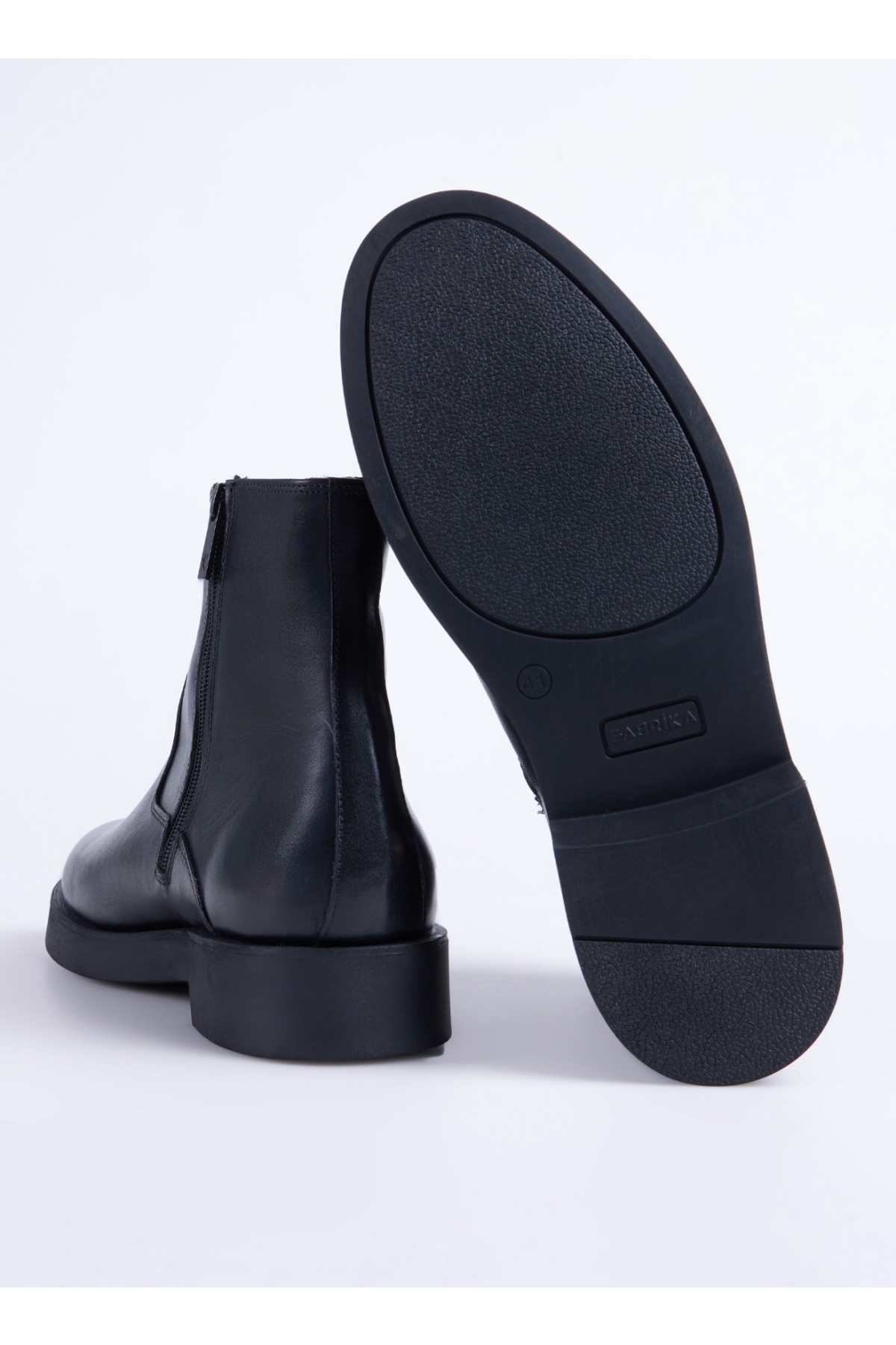 Fabrika Fabrika Deri Siyah Erkek Bot HENEL-BODHI | Flo Siyah - 5. görsel