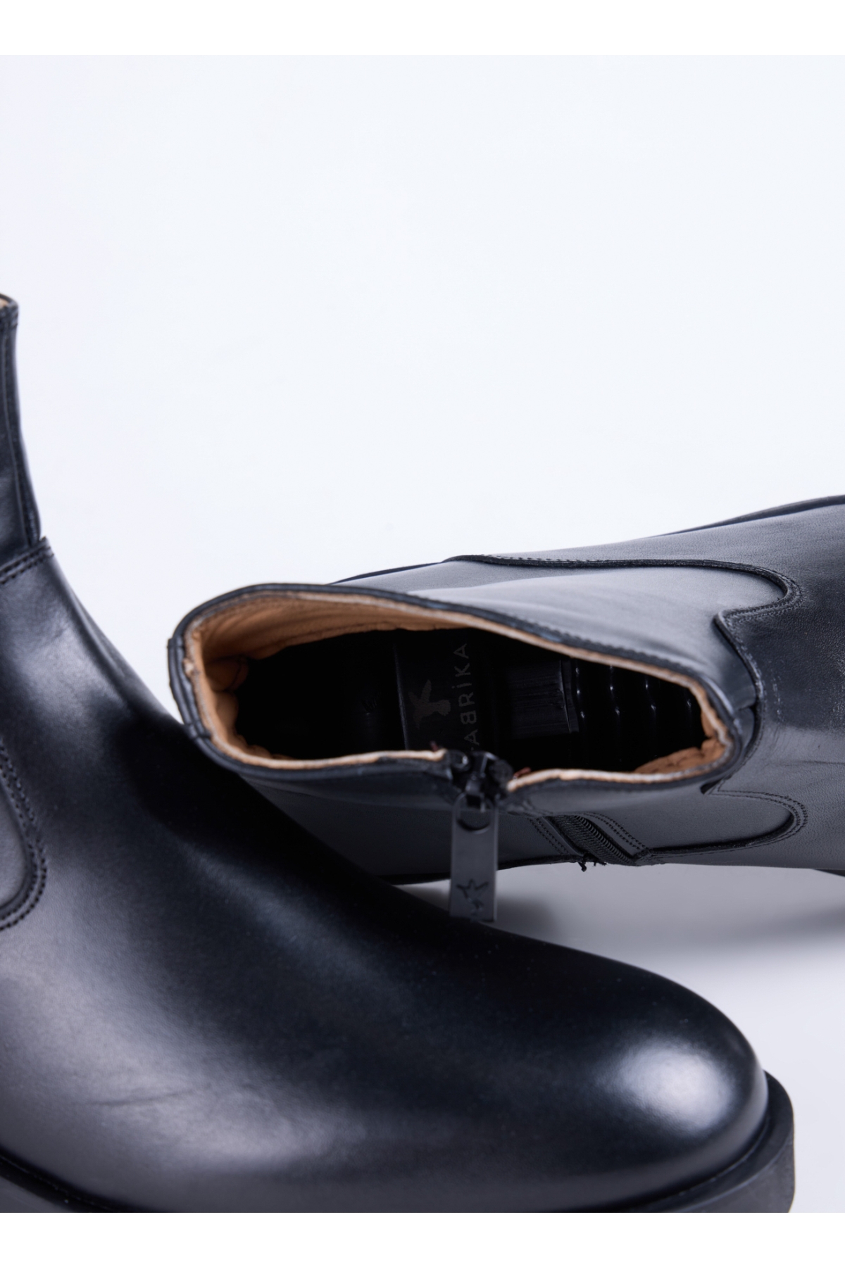 Fabrika Fabrika Deri Siyah Erkek Bot HENEL-BODHI | Flo Siyah - 6. görsel
