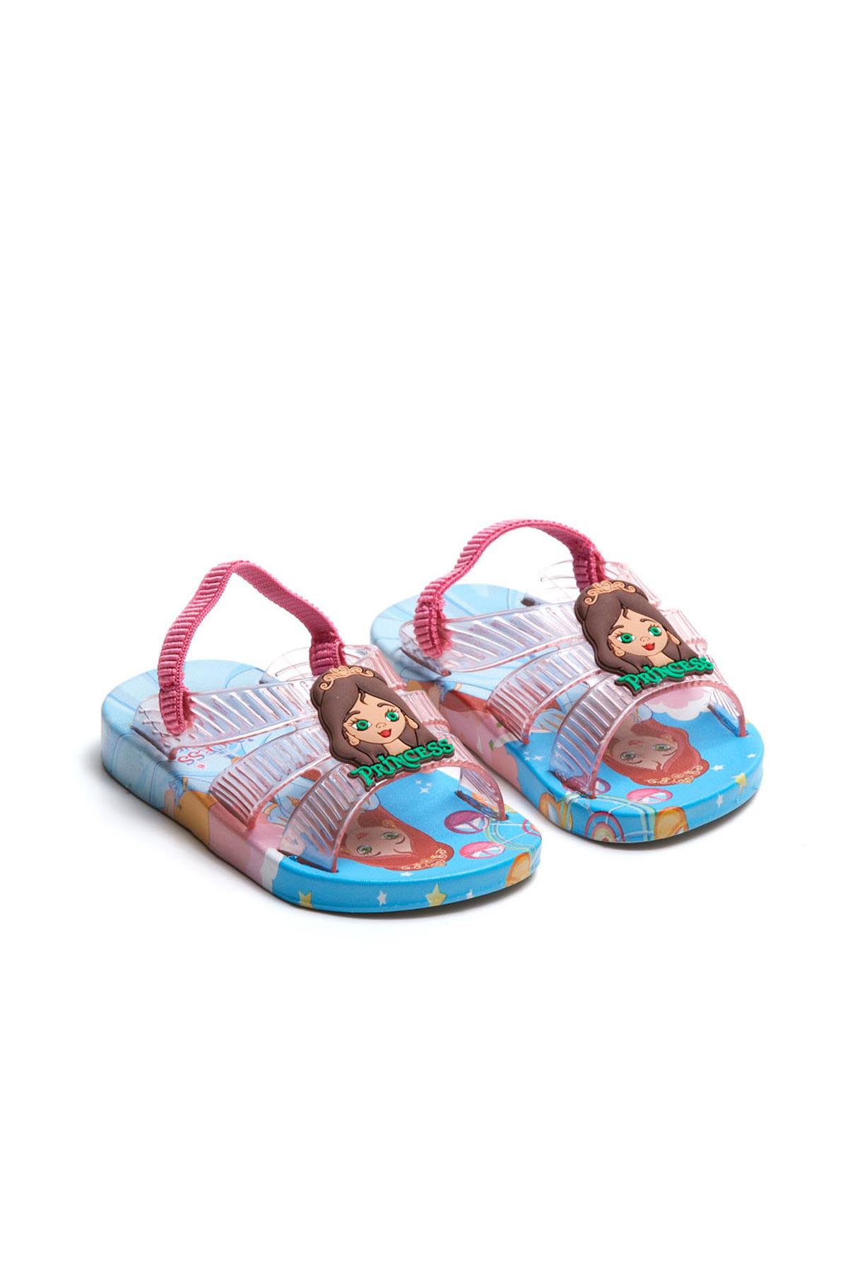 13292 Kız Bebe Islak Zemine Uygun Havuz Plaj Terlik-Sandalet - Görsel 2