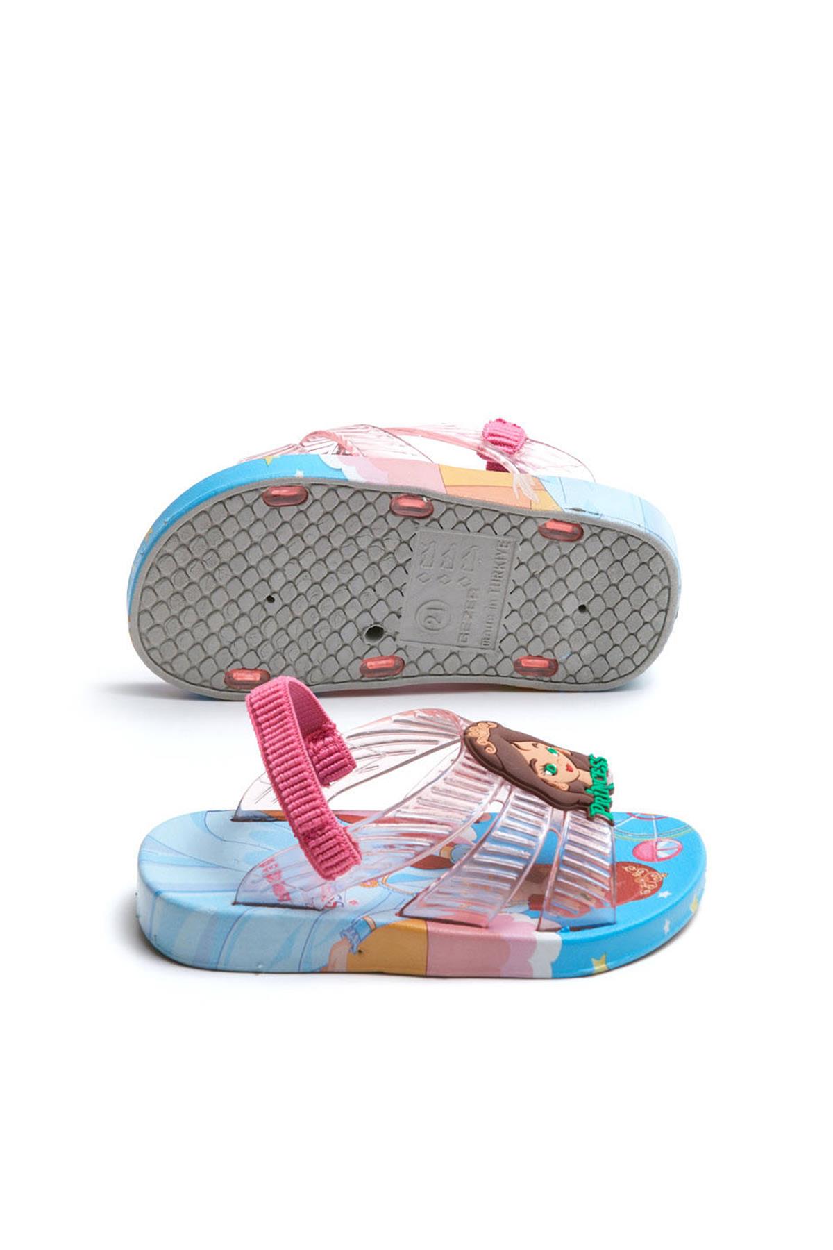 13292 Kız Bebe Islak Zemine Uygun Havuz Plaj Terlik-Sandalet - Görsel 5
