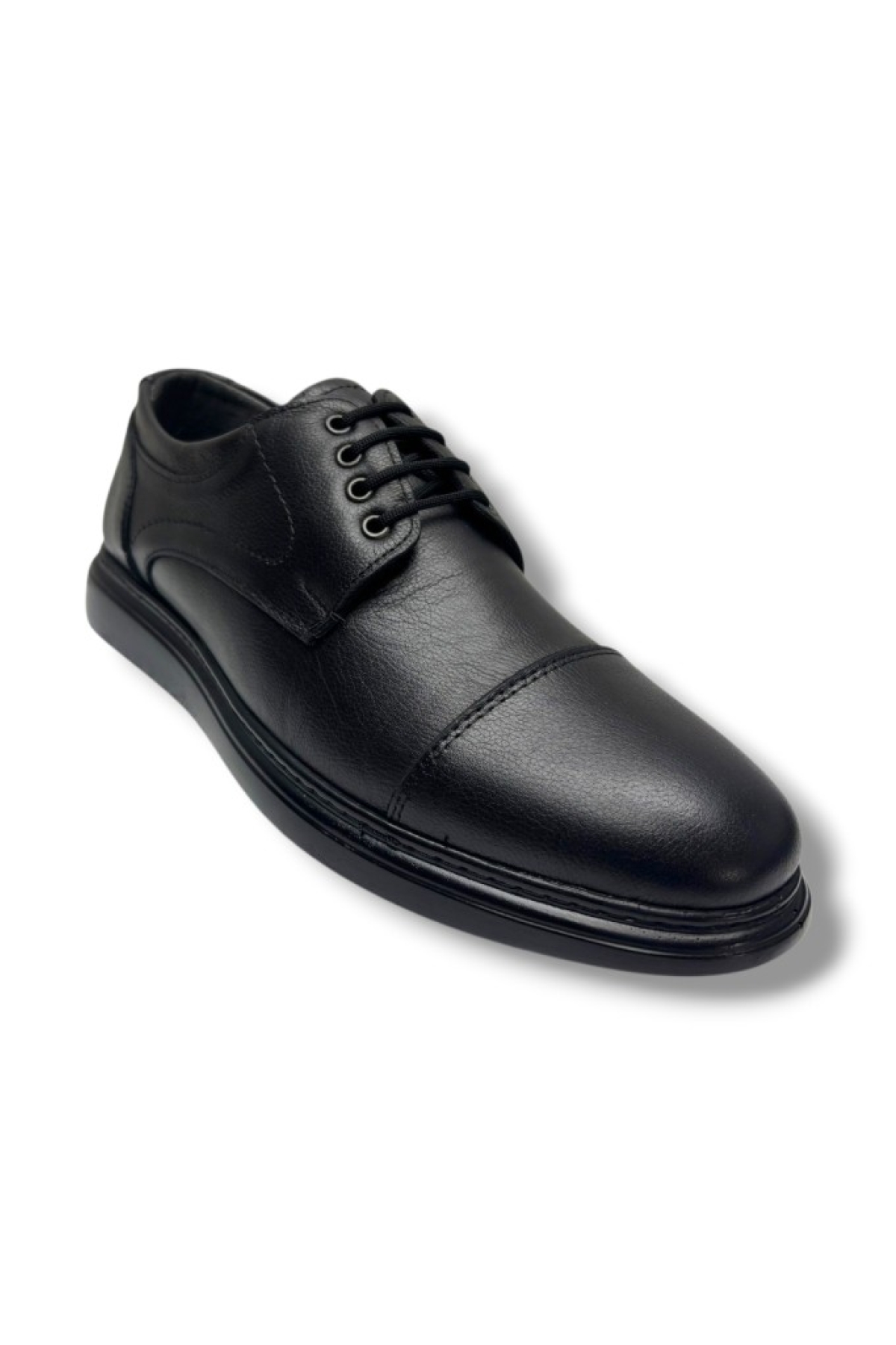 015-26 Hakiki Deri Anatomik Jel Taban Bağcıklı Erkek Ayakkabı 45-46 - Görsel 2