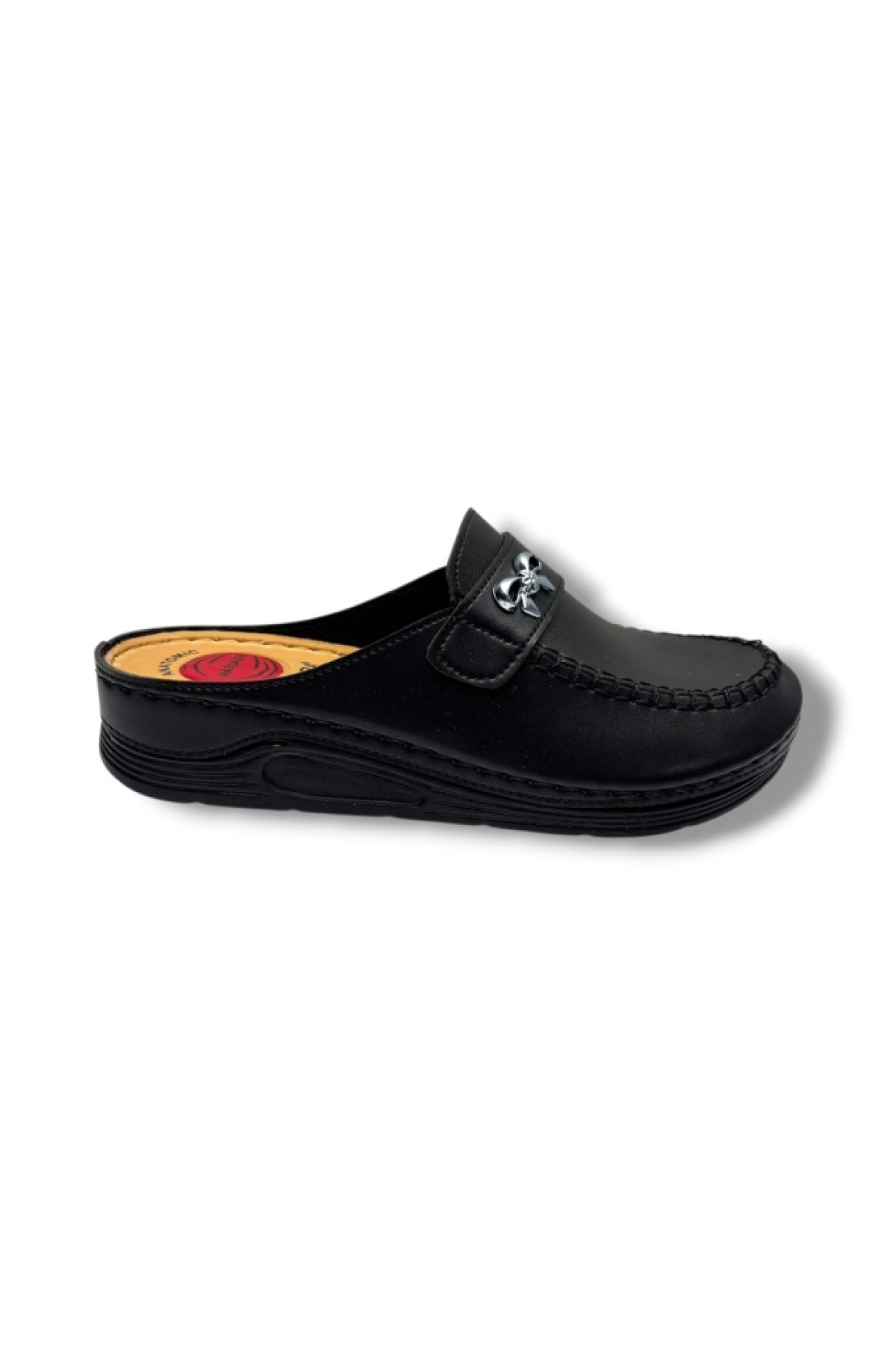 1503-26 Deri Anatomik Taban Kadın Terlik - Görsel 2