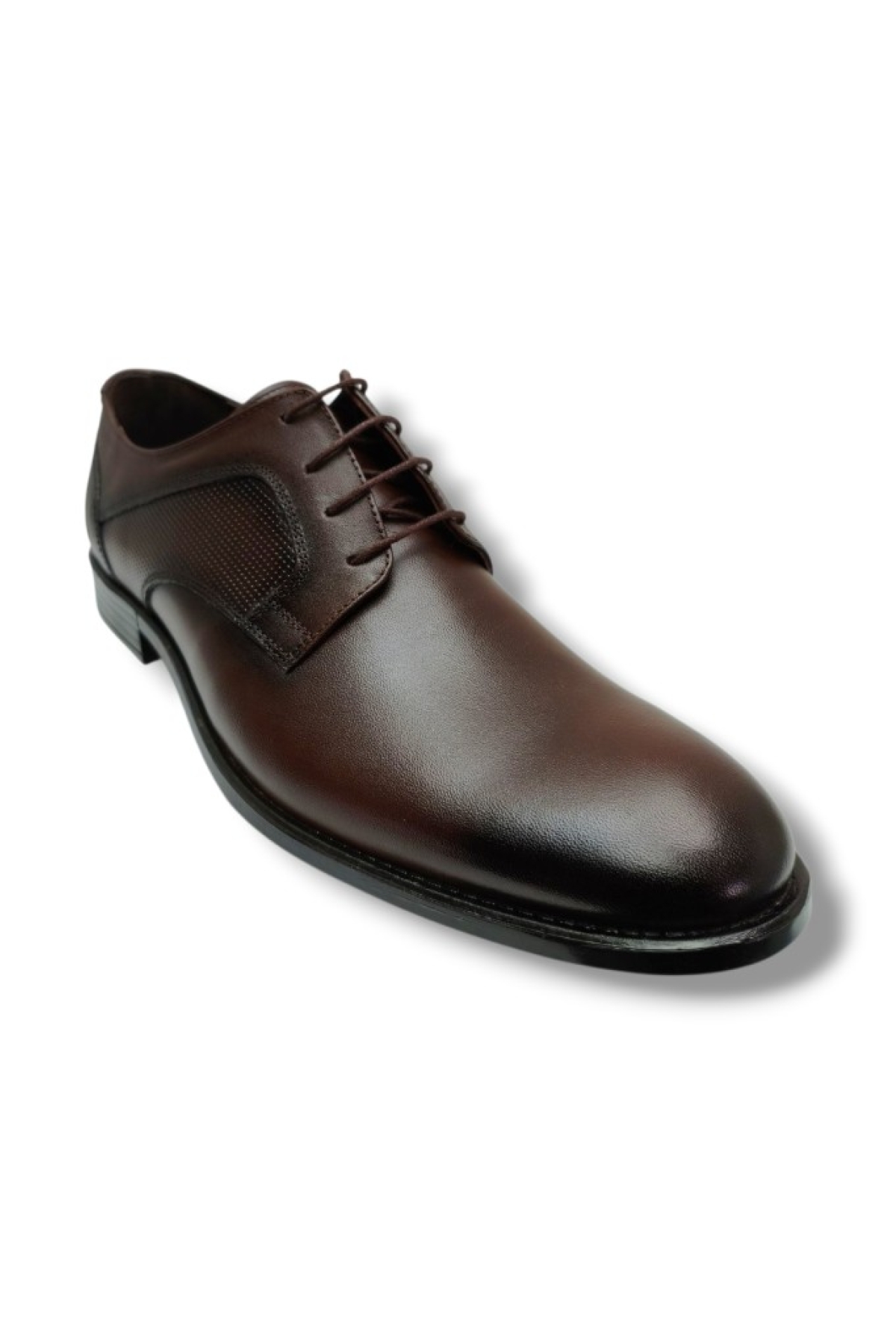 2006-26 Hakiki Deri Anatomik Enjeksiyon Taban Bağcıklı Erkek Ayakkabı 45-47 - Görsel 2