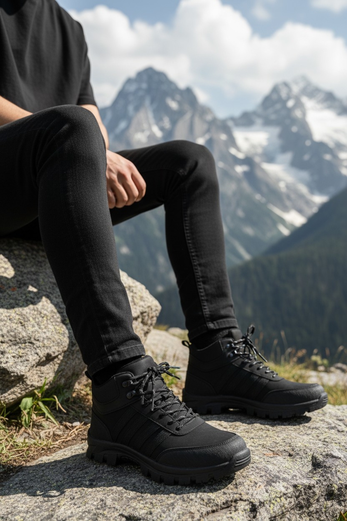 Paton Su ve Soğuk Dayanıklı Erkek Kadın Outdoor Bot Ayakkabı - Görsel 3