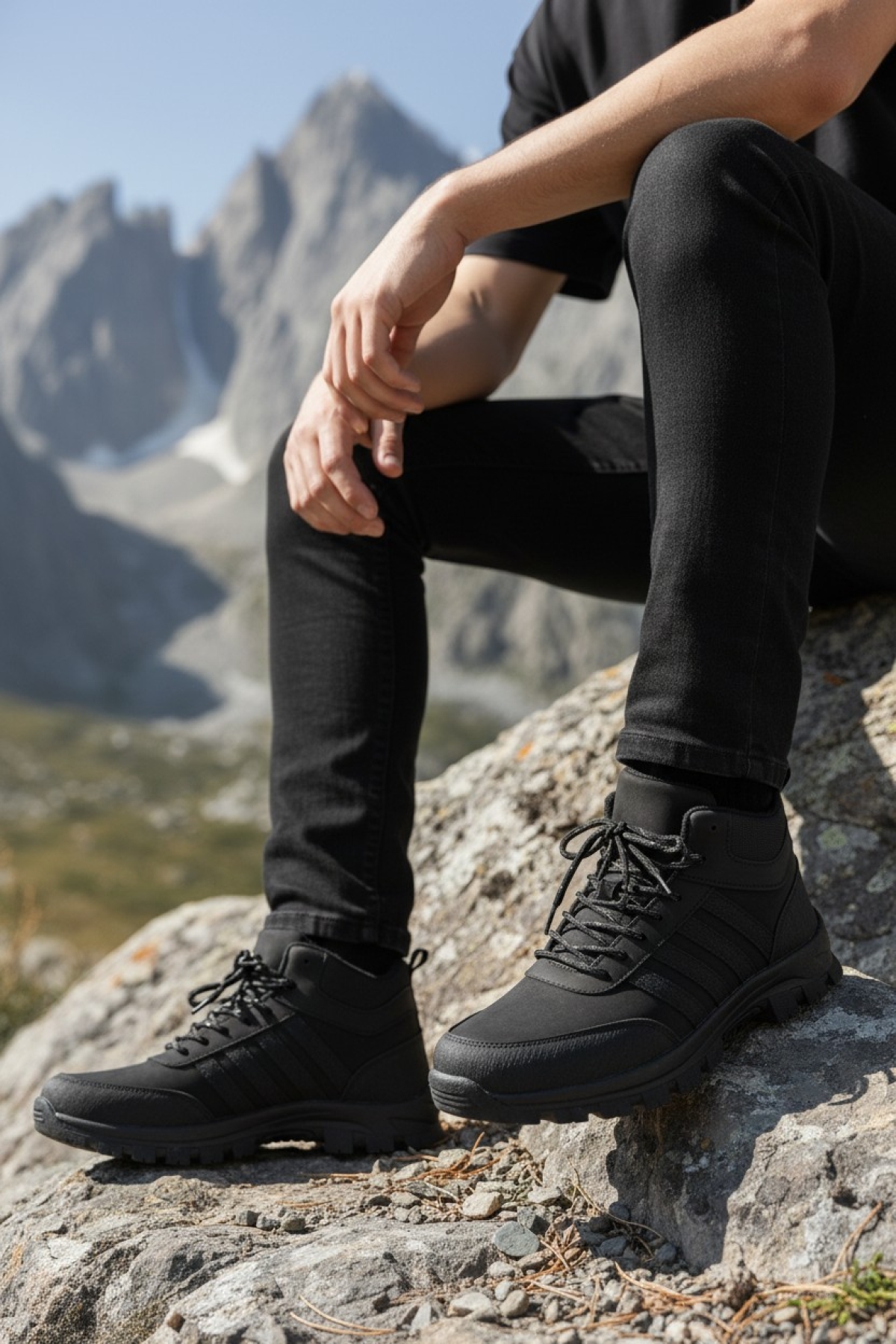 Paton Su ve Soğuk Dayanıklı Erkek Kadın Outdoor Bot Ayakkabı - Görsel 4