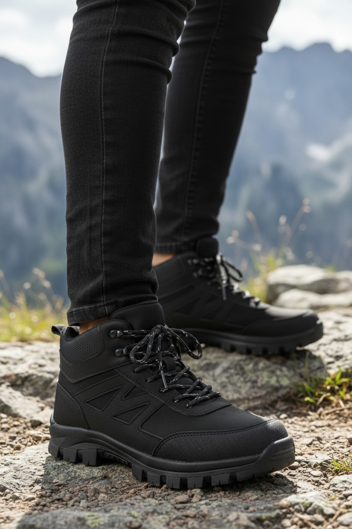 Paton Su ve Soğuk Dayanıklı Erkek Kadın Outdoor Bot Ayakkabı - Görsel 2