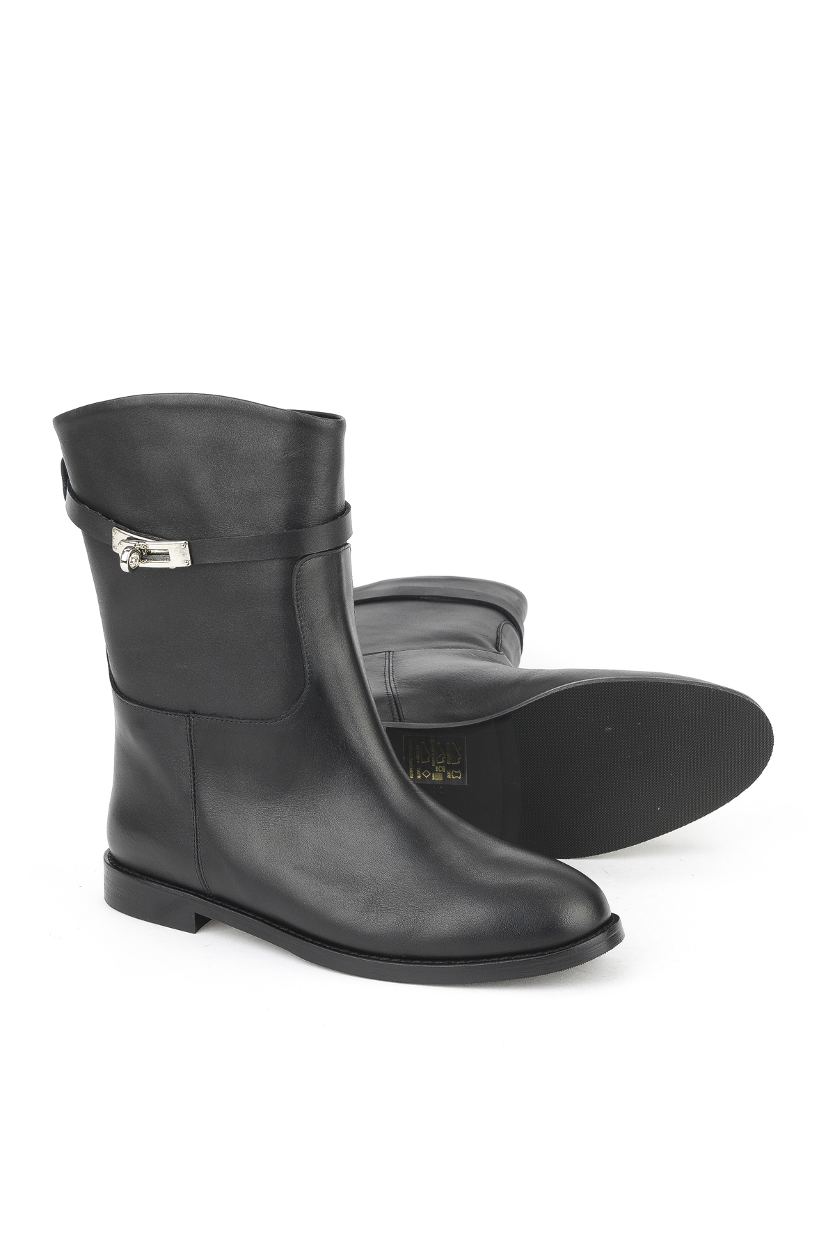 Kadın Hakiki Deri Çizme 1531030Z25112 Siyah - Görsel 5