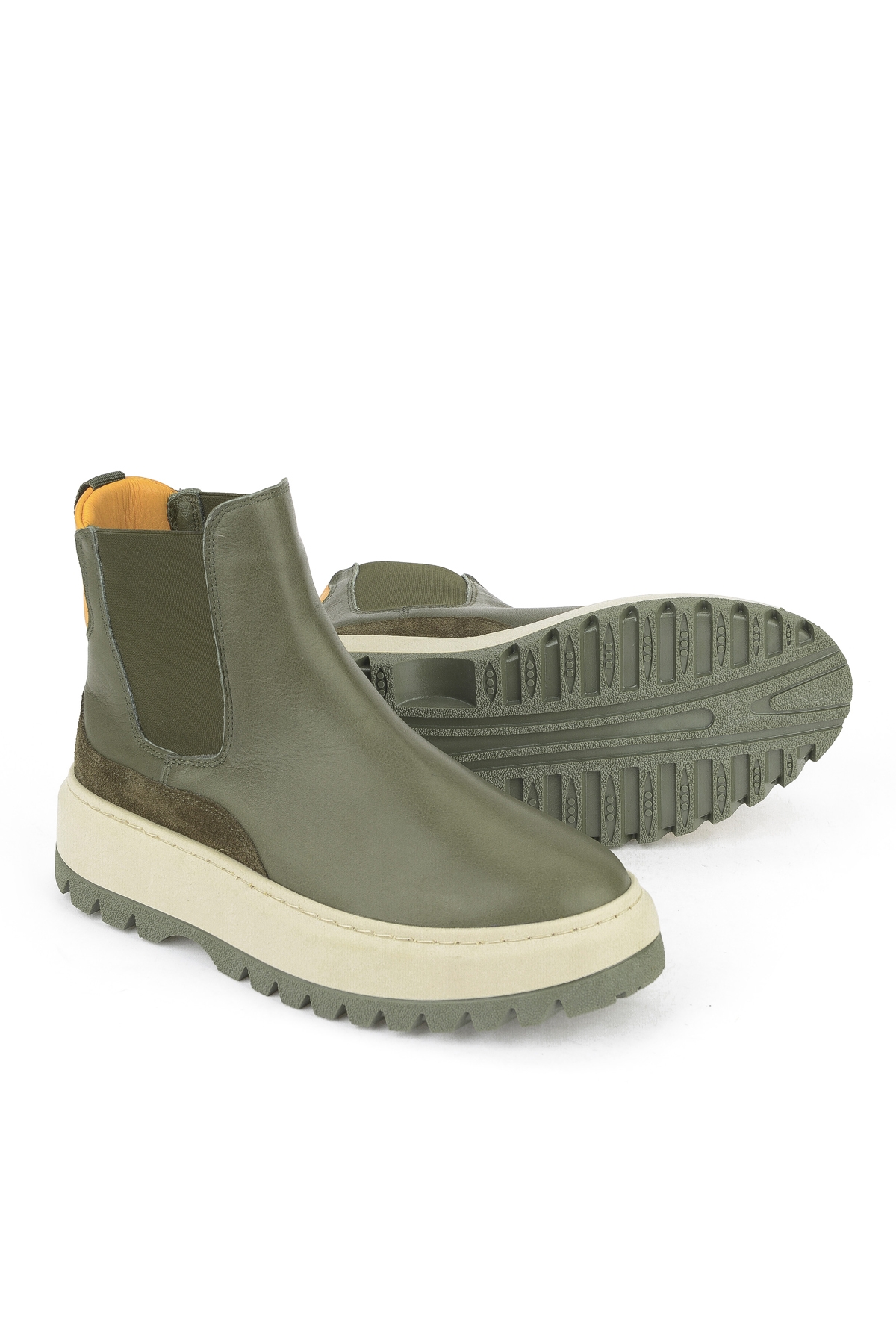 Kadın Hakiki Deri Bot 1531020Z19402 Haki - Görsel 5