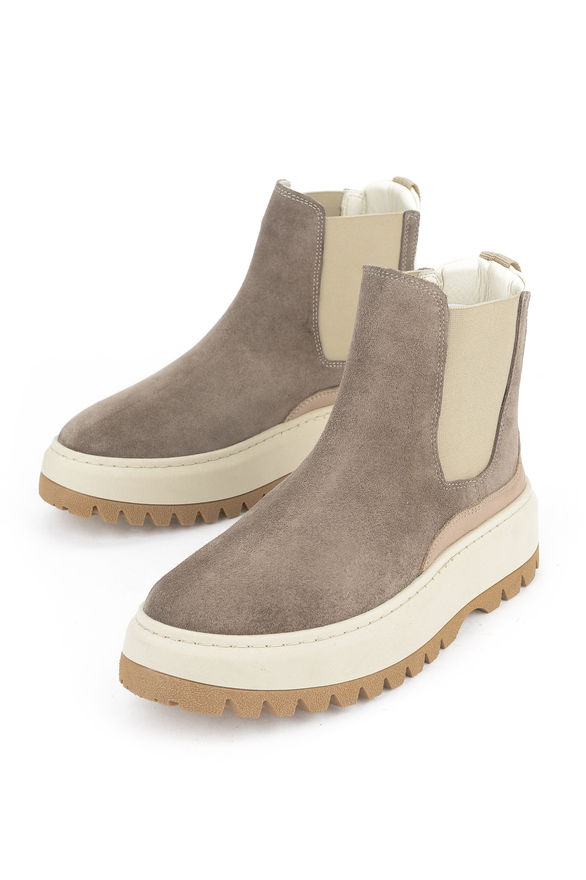 Kadın Hakiki Deri Bot 1531020Z194022 Vizon - Görsel 6