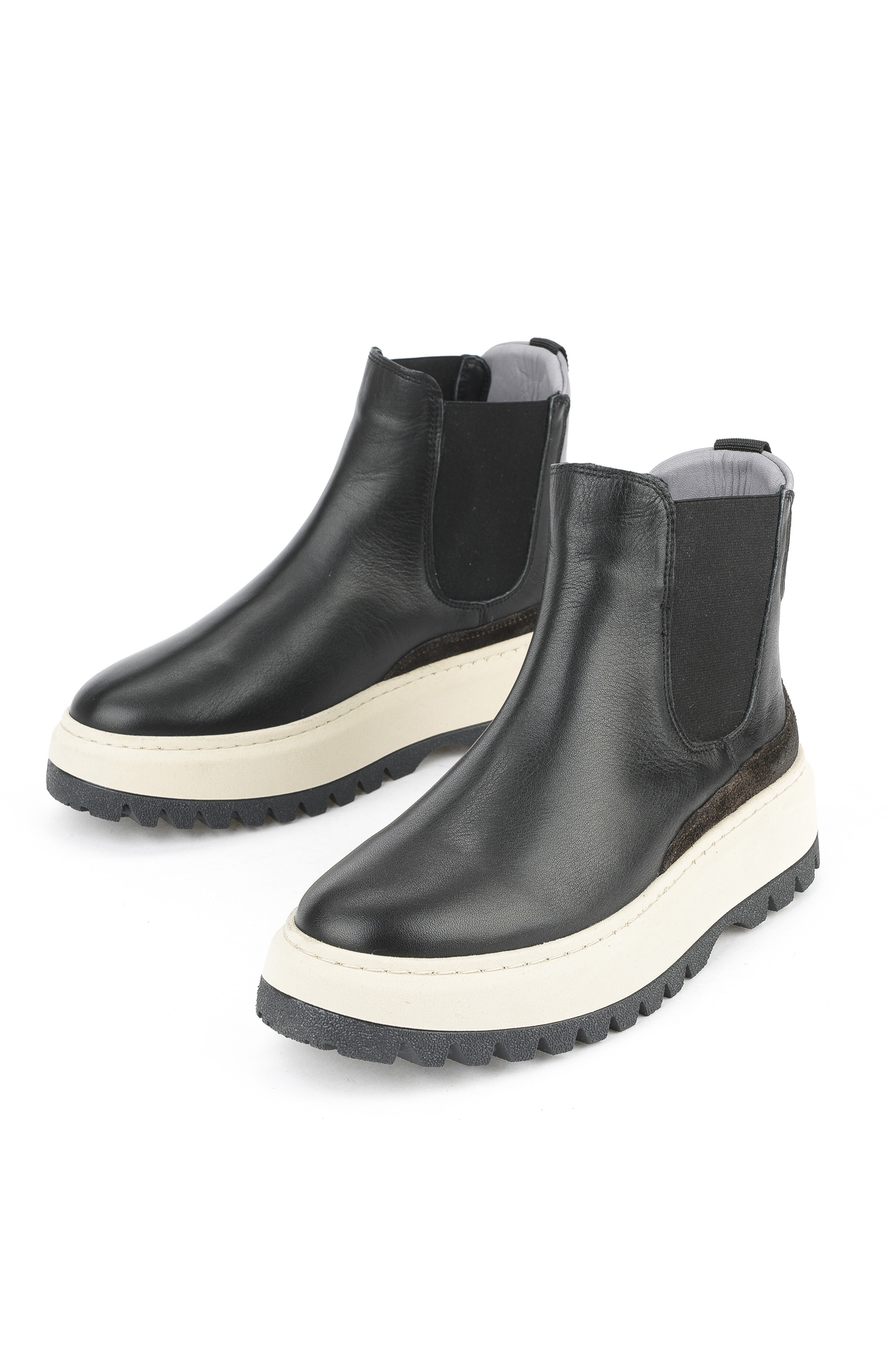 Kadın Hakiki Deri Bot 1531020Z19402 Siyah - Görsel 6