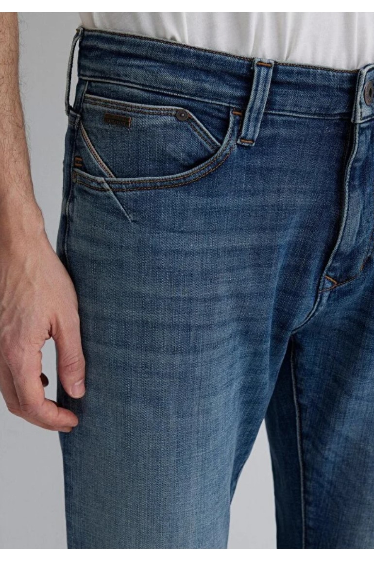 M0037889634 Martin Mocha Blue Ultra Move Jean Pantolon Erkek Kot