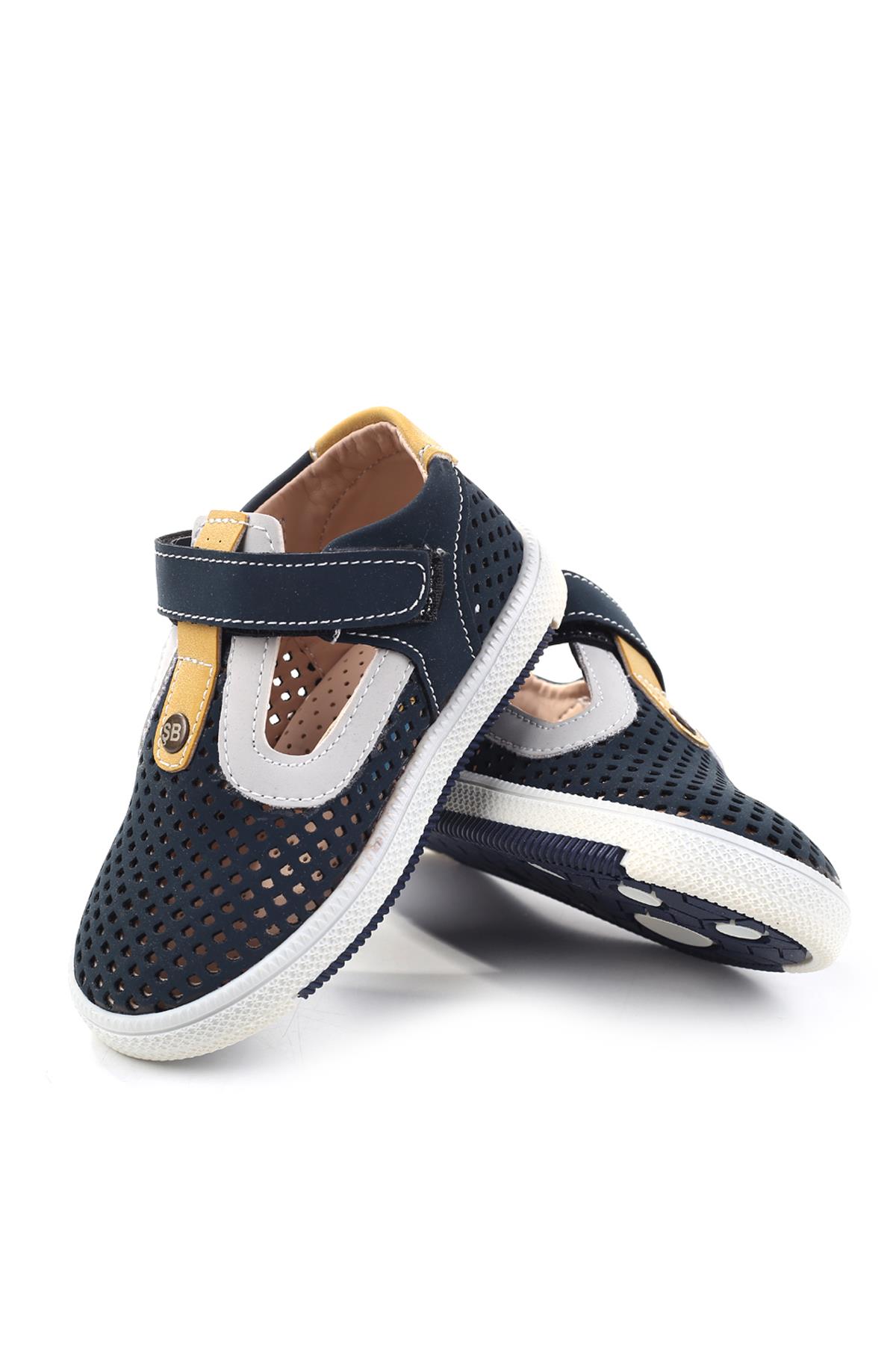 Şirin Bebe 3132 Ortopedik Erkek Bebek İlk Adım Ayakkabı Sandalet - Görsel 4