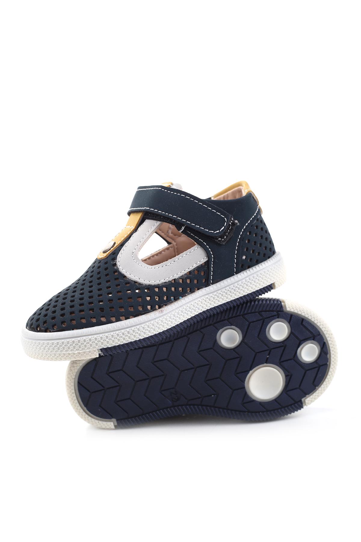 Şirin Bebe 3132 Ortopedik Erkek Bebek İlk Adım Ayakkabı Sandalet - Görsel 7