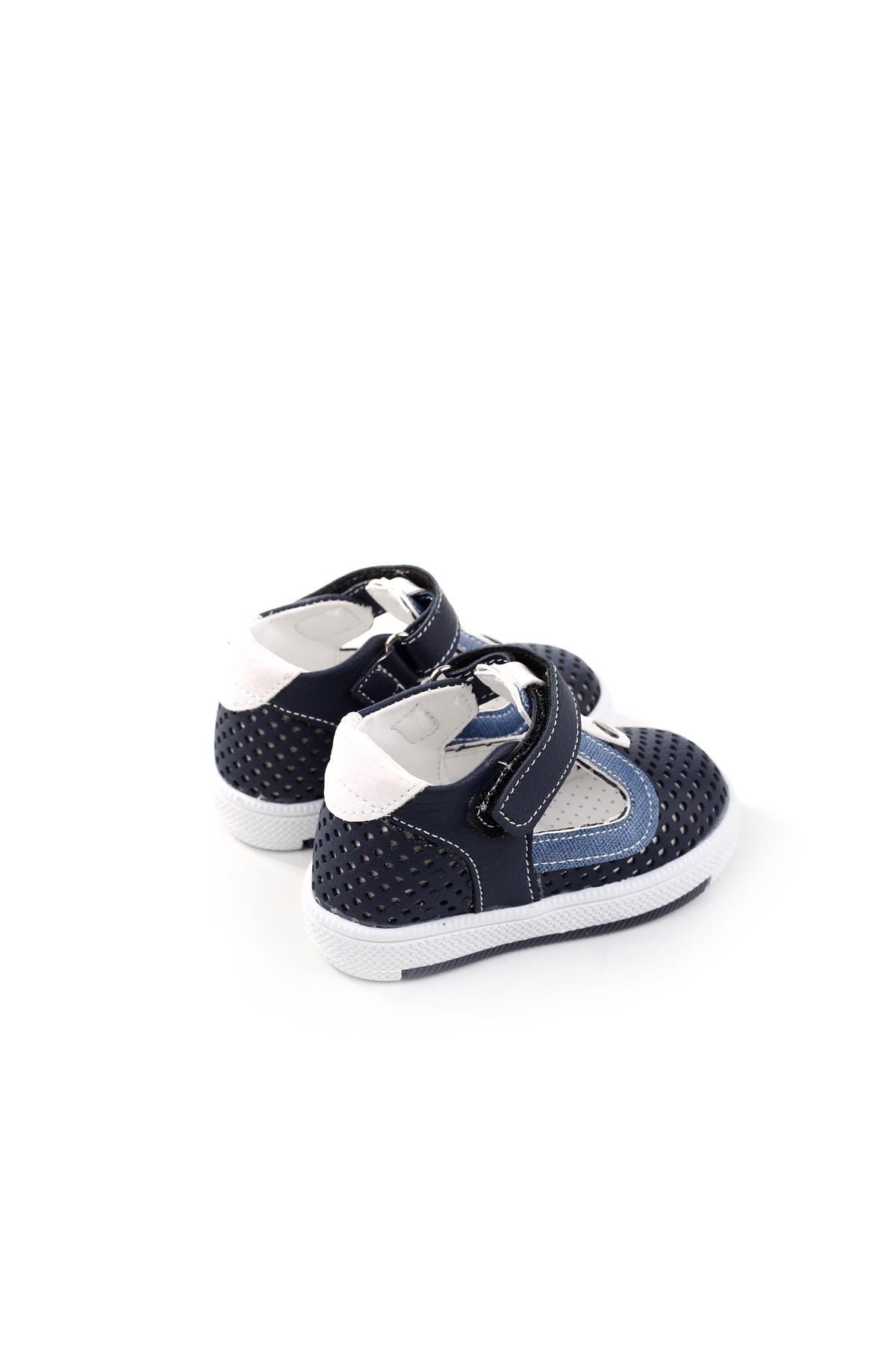 Şirin Bebe 3132 Ortopedik Erkek Bebek İlk Adım Ayakkabı Sandalet - Görsel 5