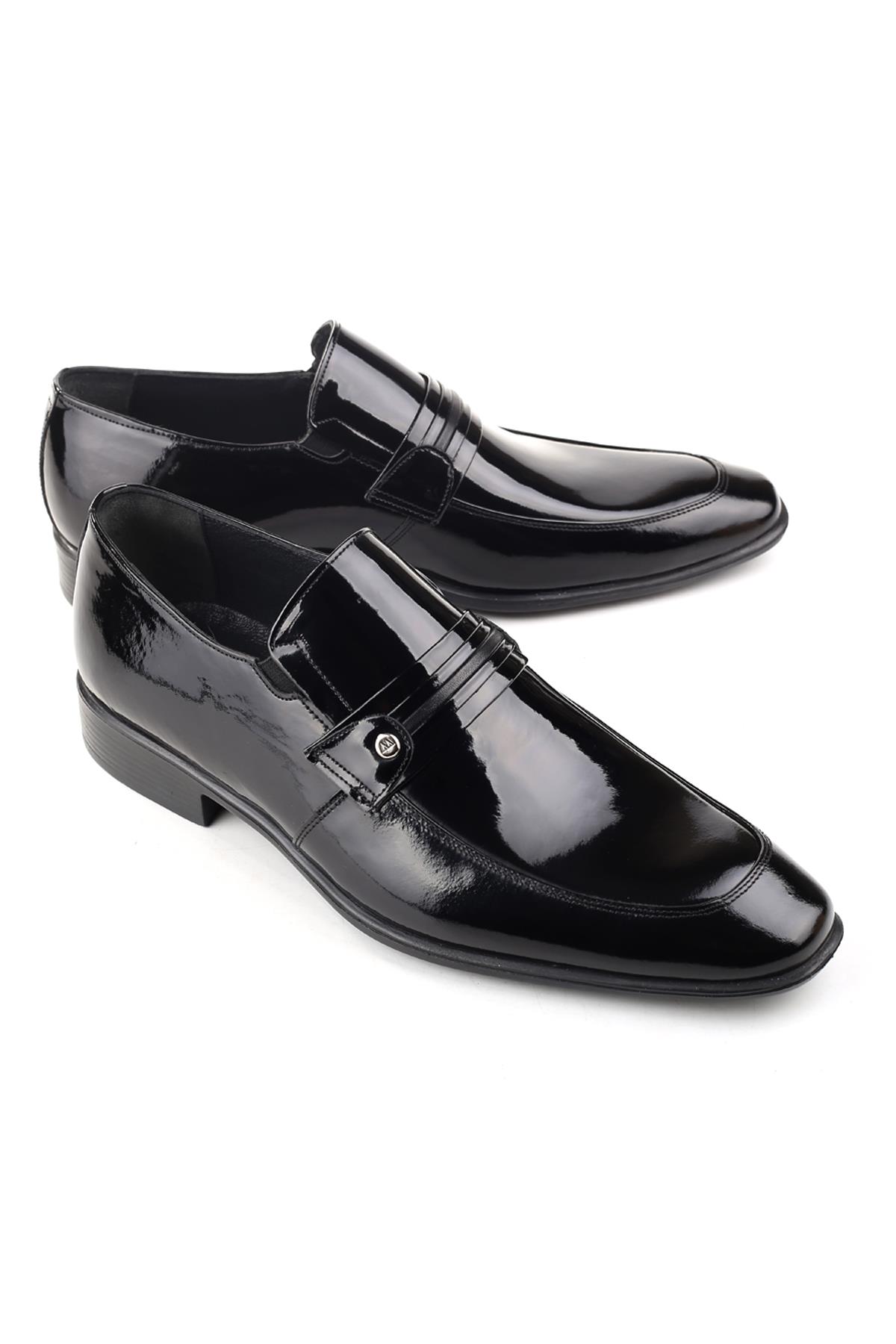 4202 Hakiki Deri Rugan Klasik Erkek Ayakkabı - Görsel 5