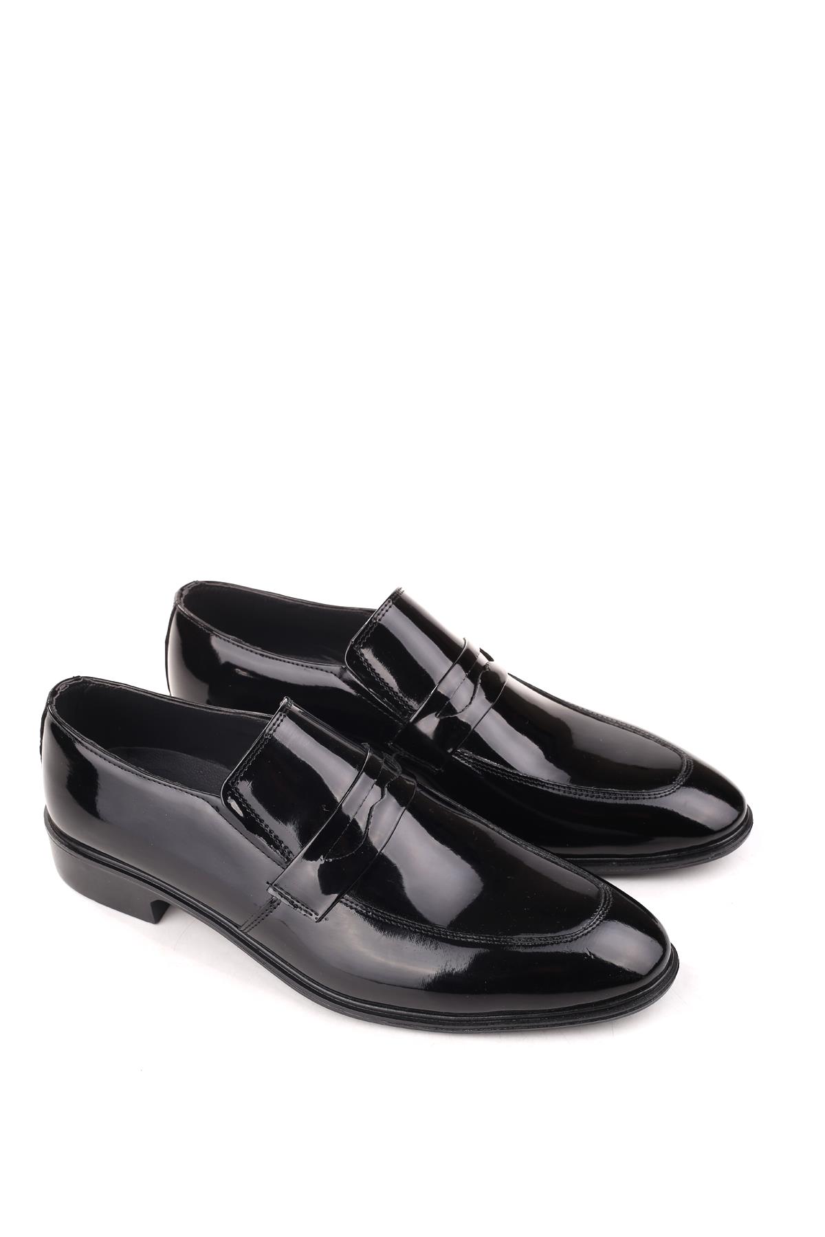 4564 Erkek Bağcıksız Klasik Rugan Ayakkabı - Görsel 3