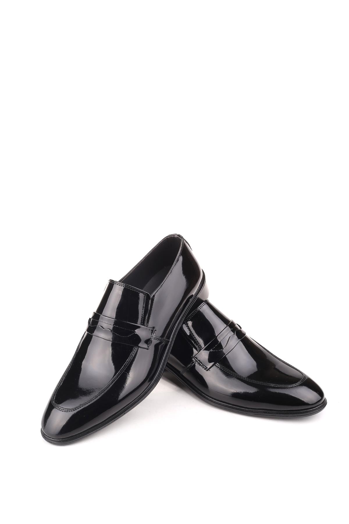 4564 Erkek Bağcıksız Klasik Rugan Ayakkabı - Görsel 4